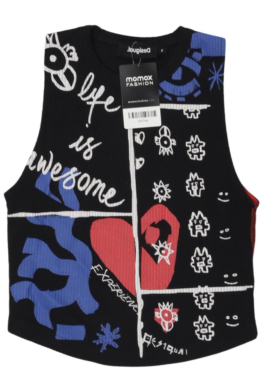 

Desigual Damen Top, schwarz, Gr. 36