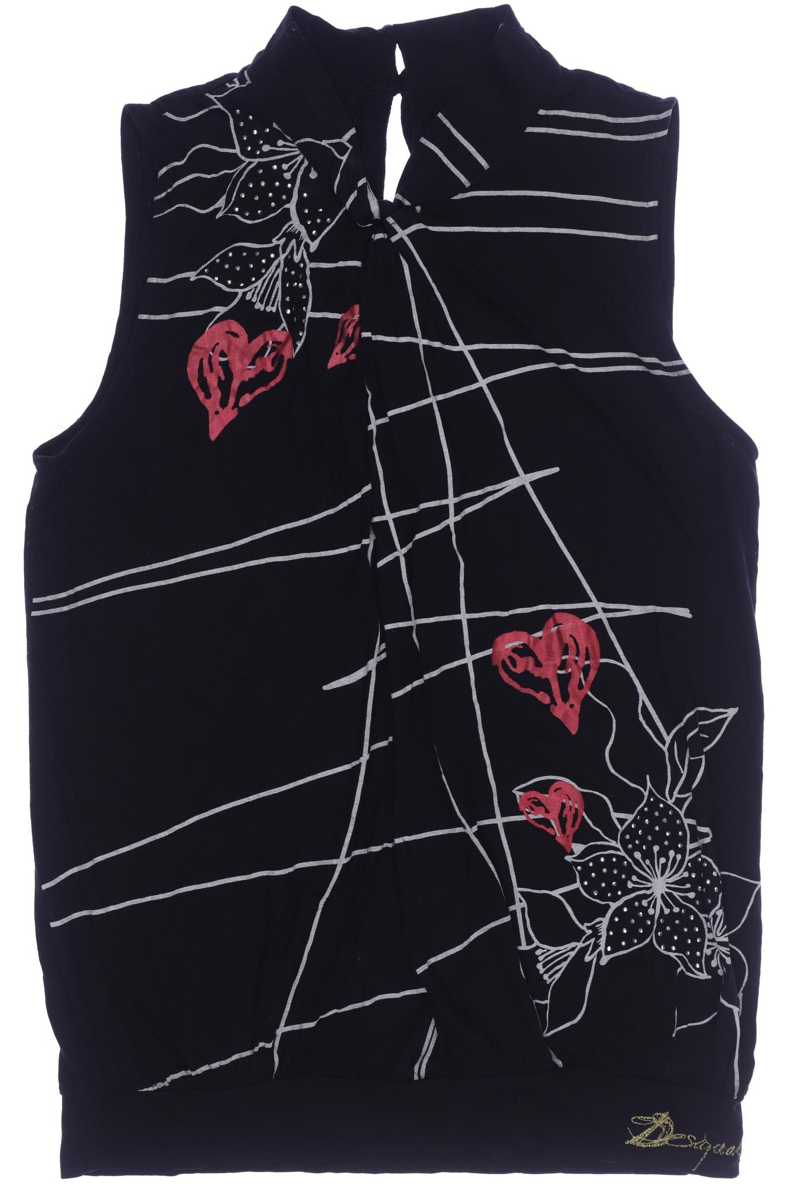 

Desigual Damen Top, schwarz, Gr. 38