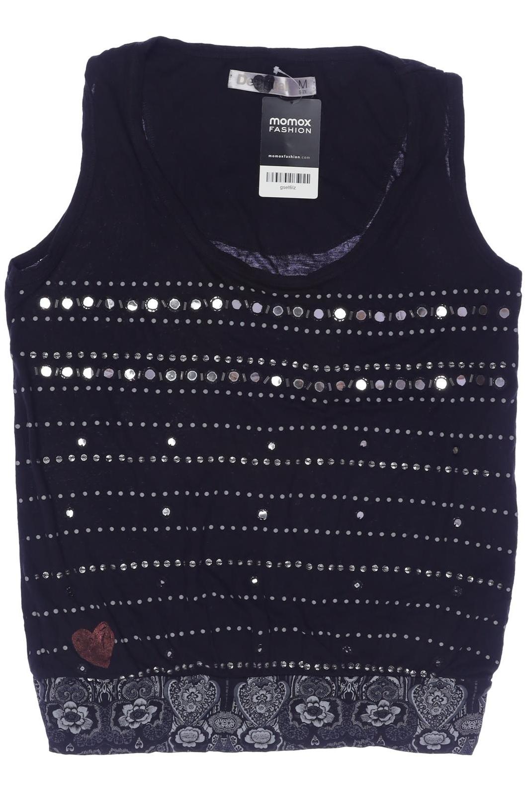 

Desigual Damen Top, schwarz, Gr. 38