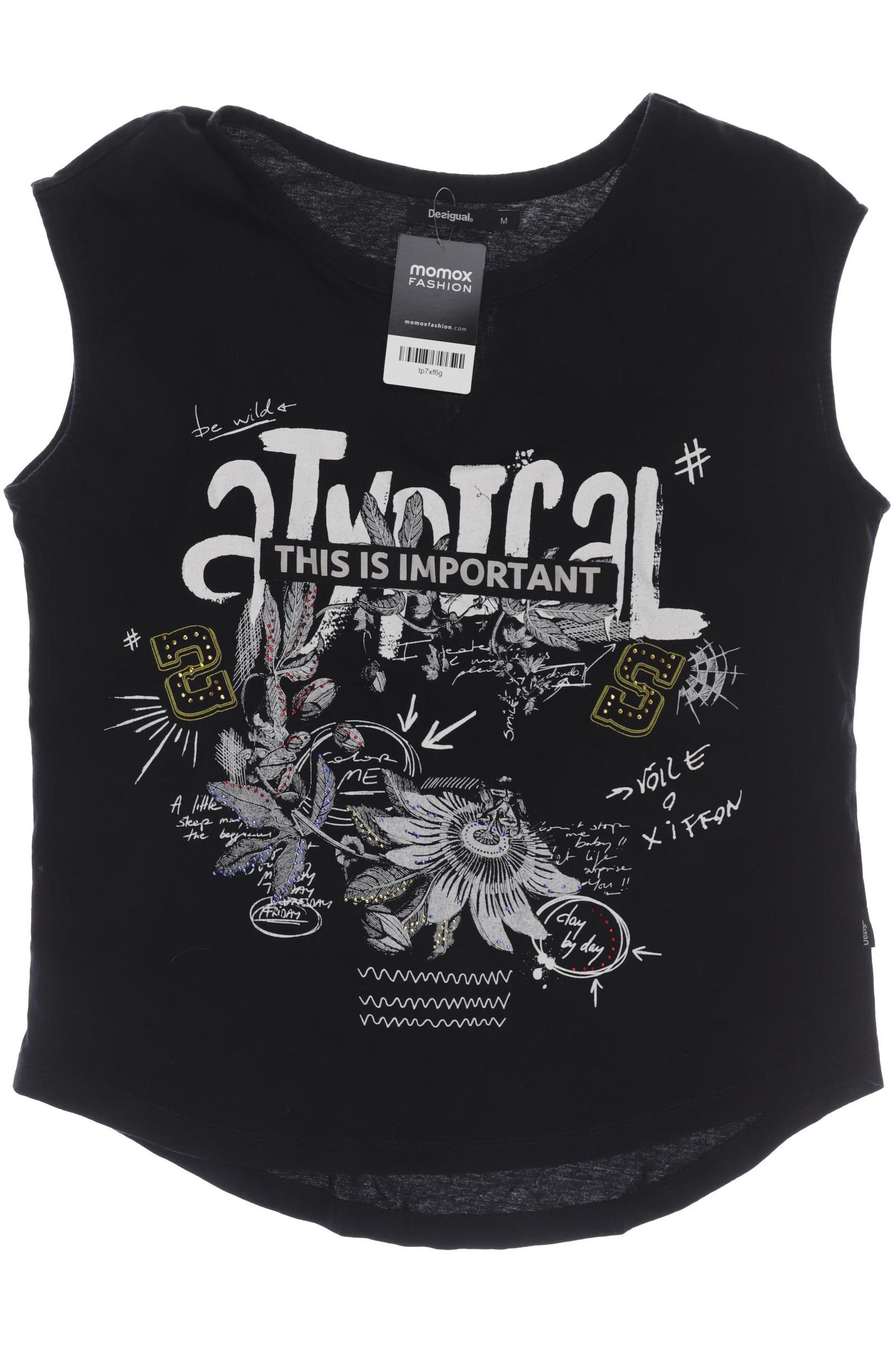 

Desigual Damen Top, schwarz, Gr. 38