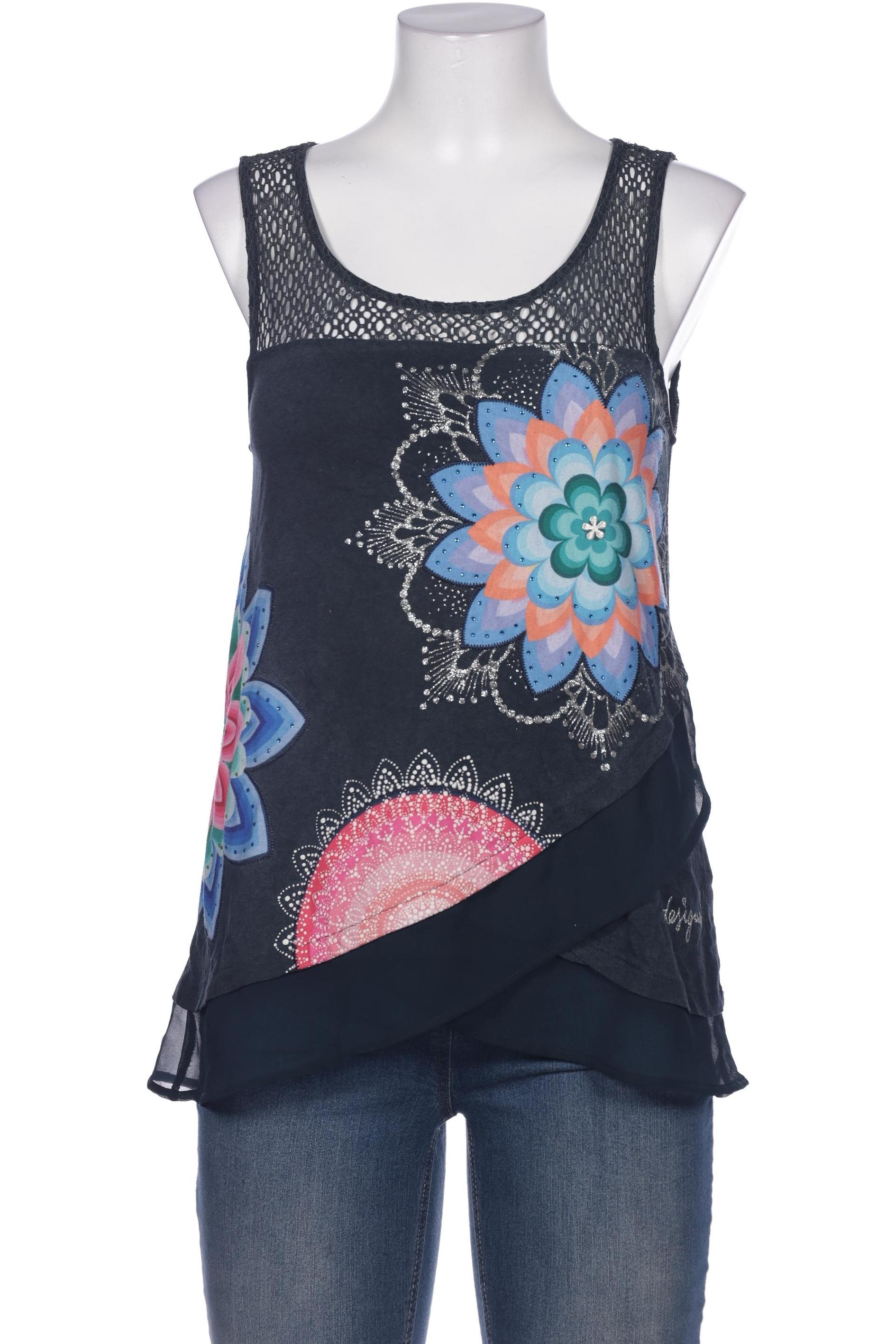 

Desigual Damen Top, marineblau, Gr. 38