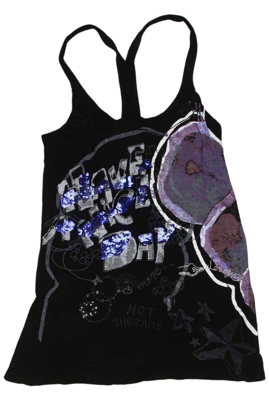

Desigual Damen Top, schwarz, Gr. 36