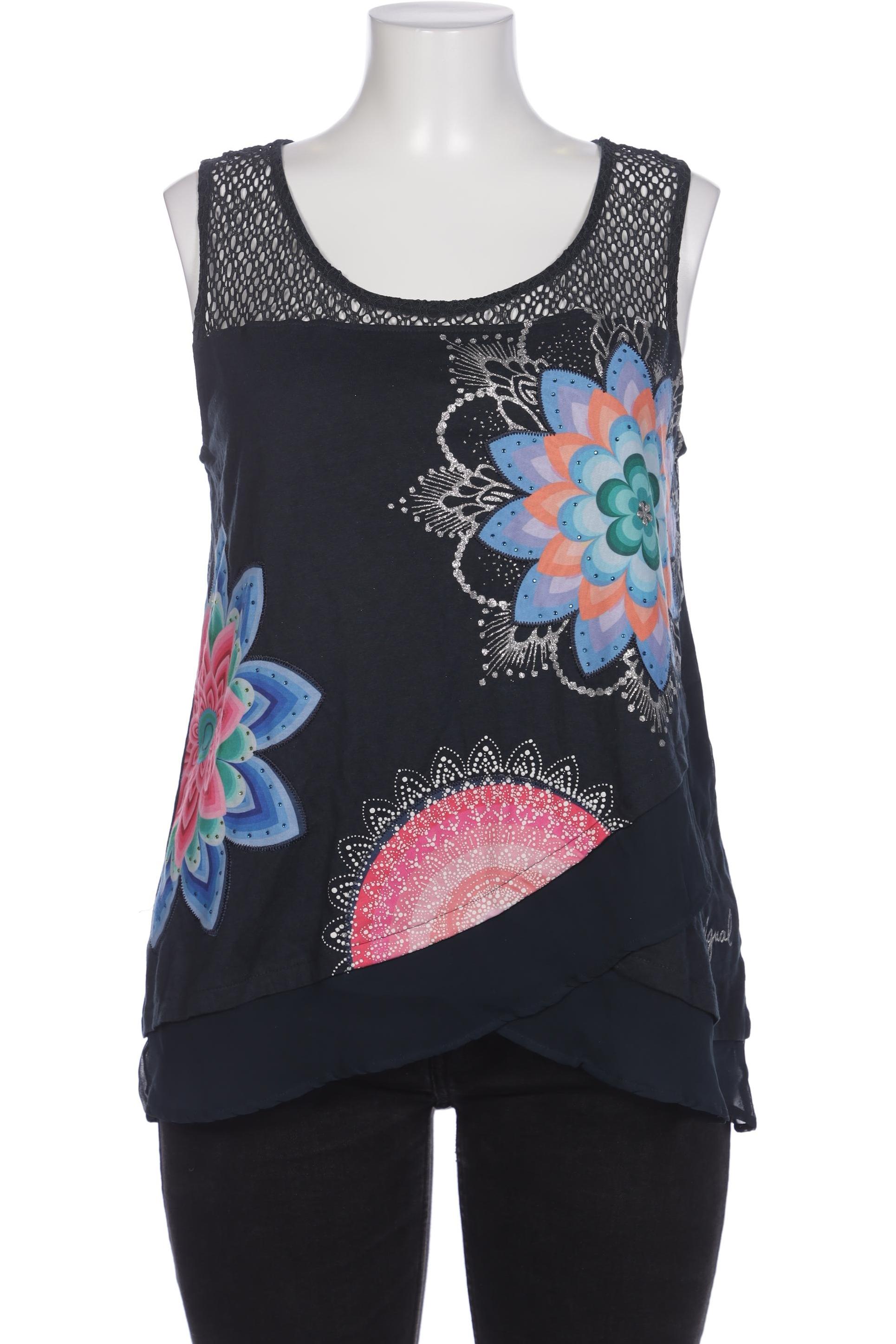 

Desigual Damen Top, marineblau, Gr. 44