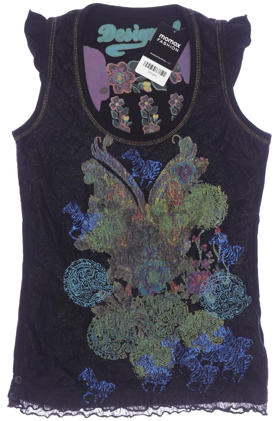 

Desigual Damen Top, schwarz, Gr. 38