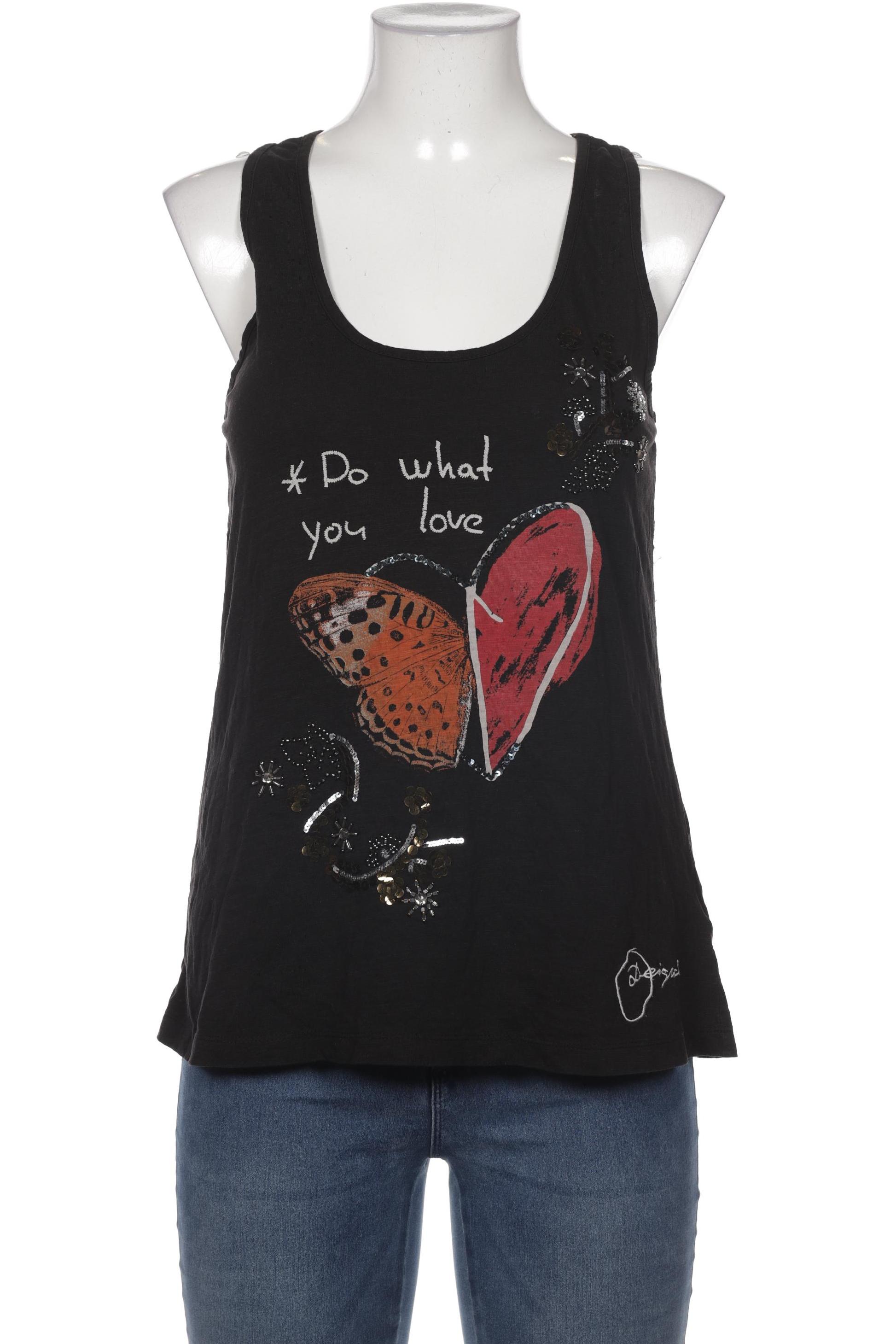 

Desigual Damen Top, schwarz, Gr. 42