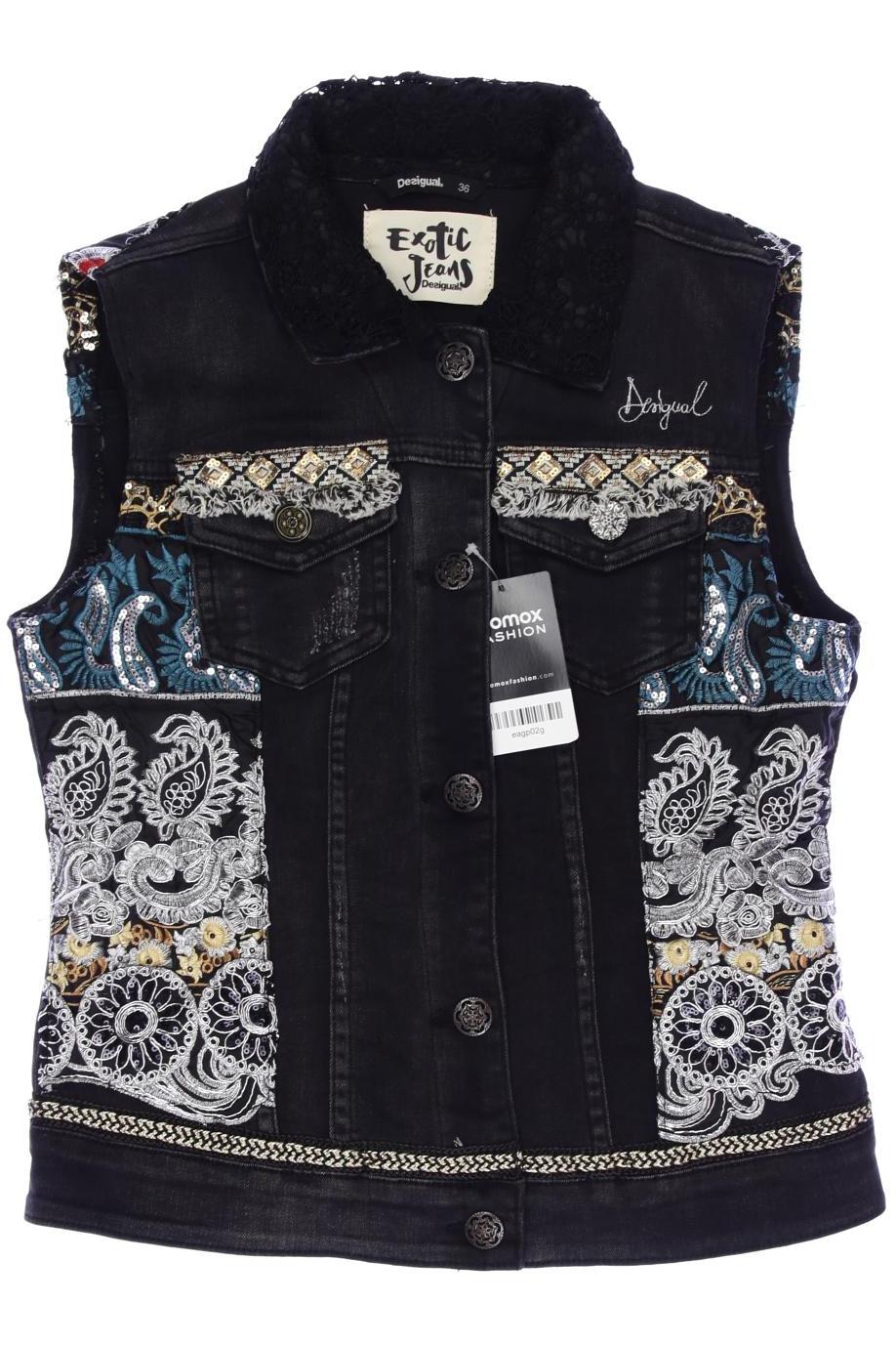 

Desigual Damen Weste, schwarz, Gr. 36