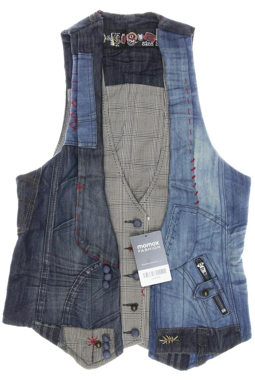 

Desigual Damen Weste, blau, Gr. 36