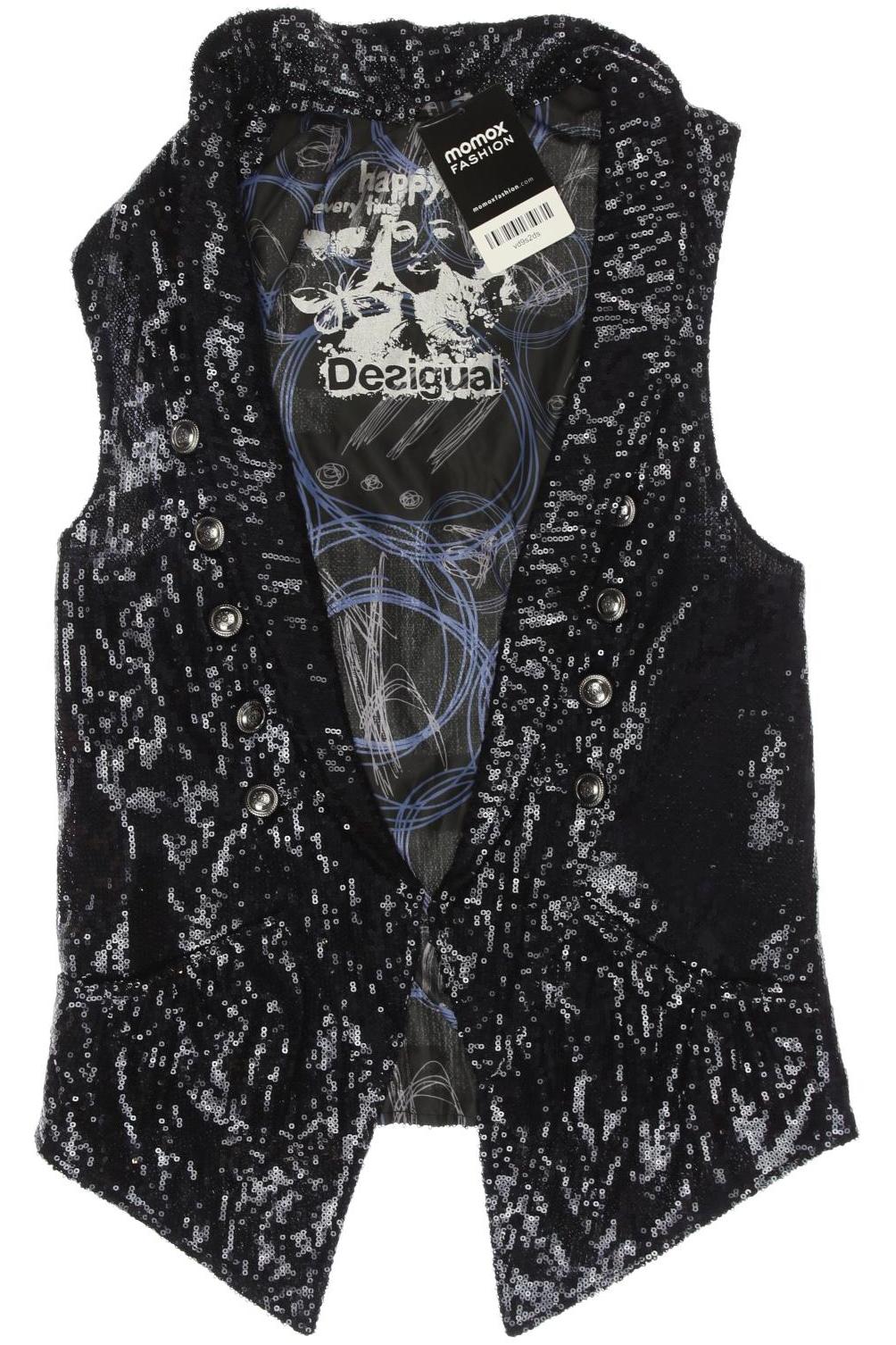 

Desigual Damen Weste, marineblau, Gr. 36