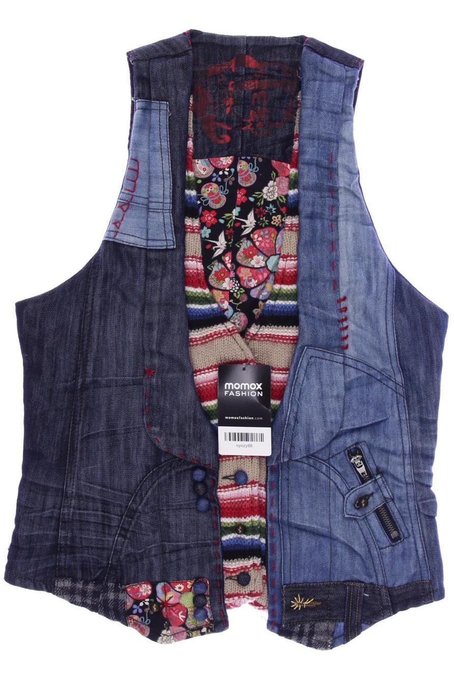 

Desigual Damen Weste, marineblau, Gr. 38