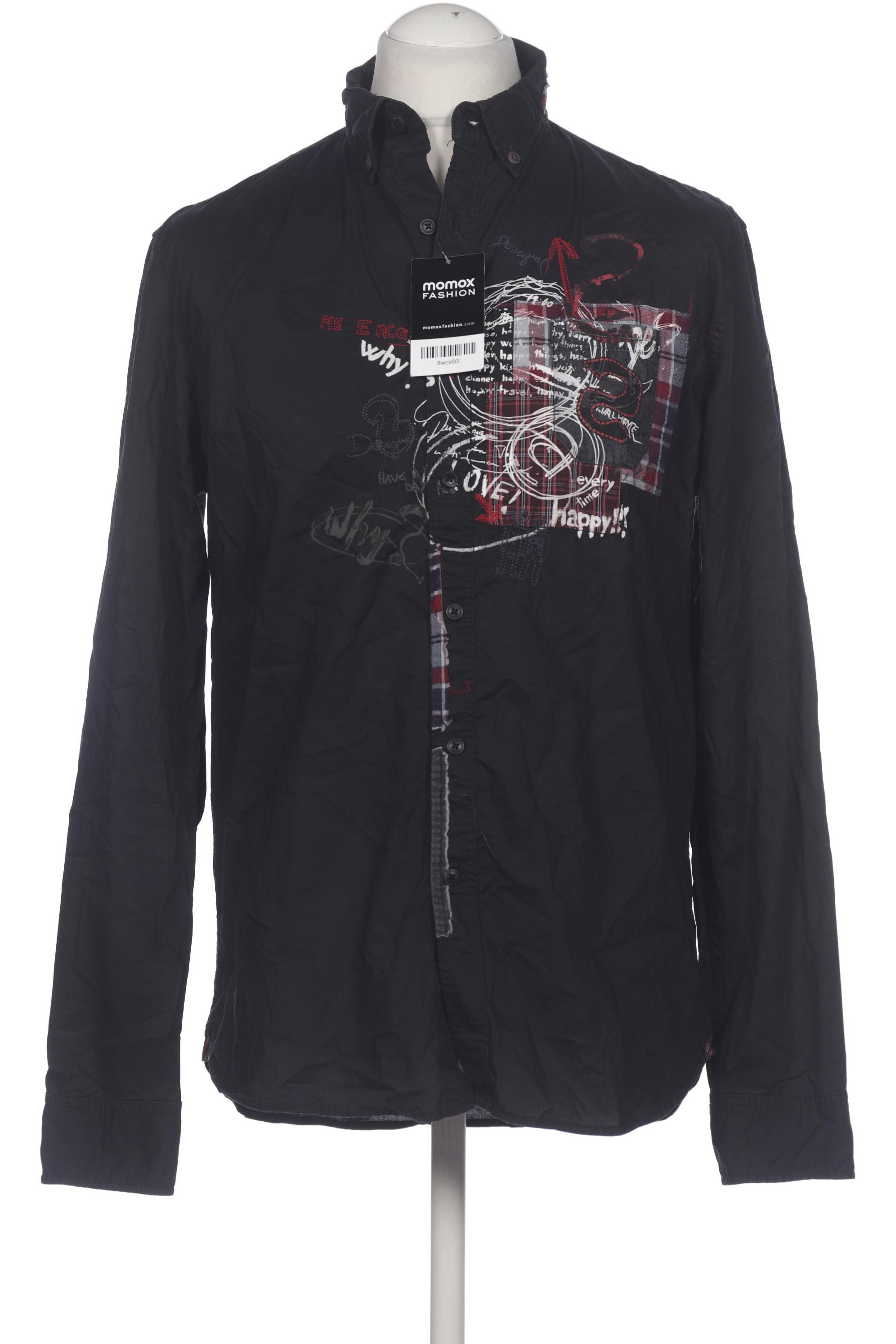 

Desigual Herren Hemd, schwarz, Gr. 52