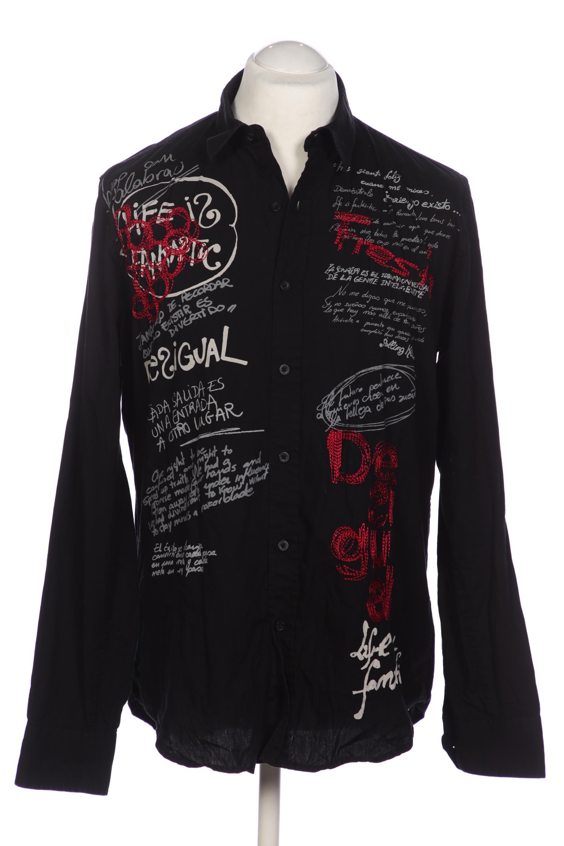 

Desigual Herren Hemd, schwarz, Gr. 52
