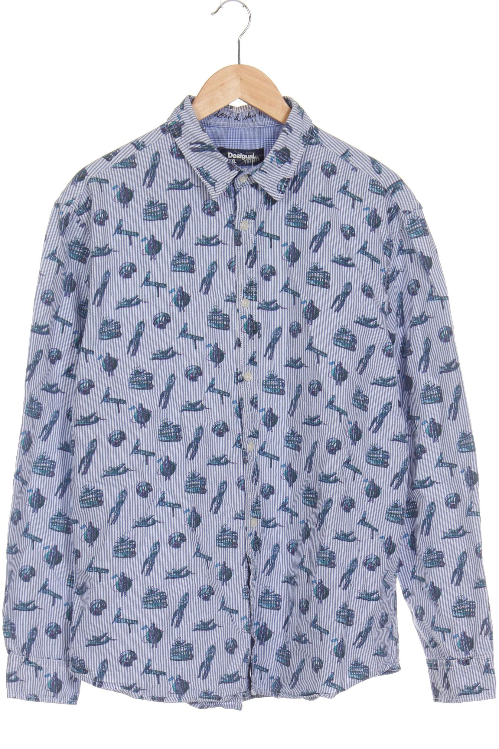 

Desigual Herren Hemd, blau, Gr.