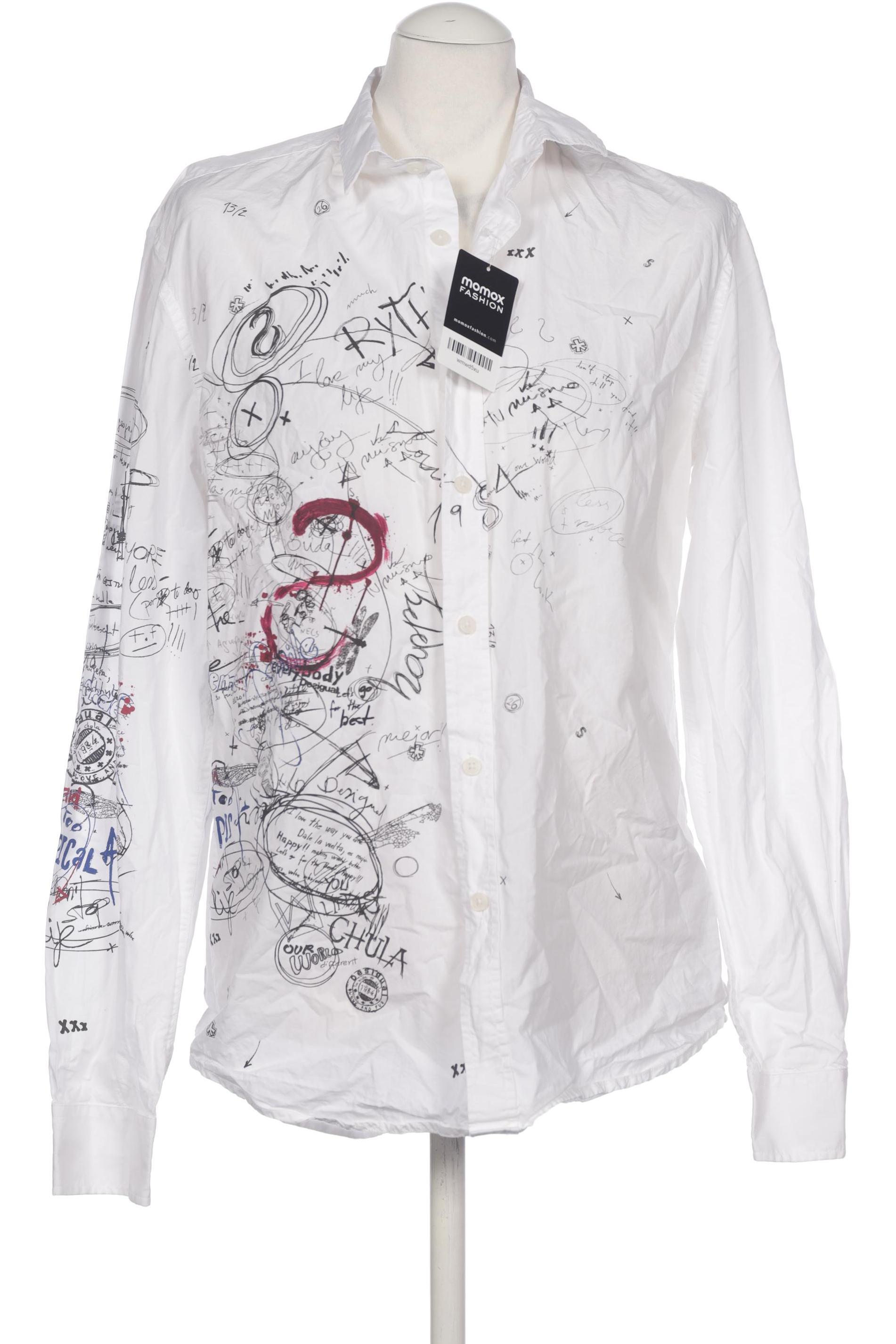 

Desigual Herren Hemd, weiß, Gr. 52
