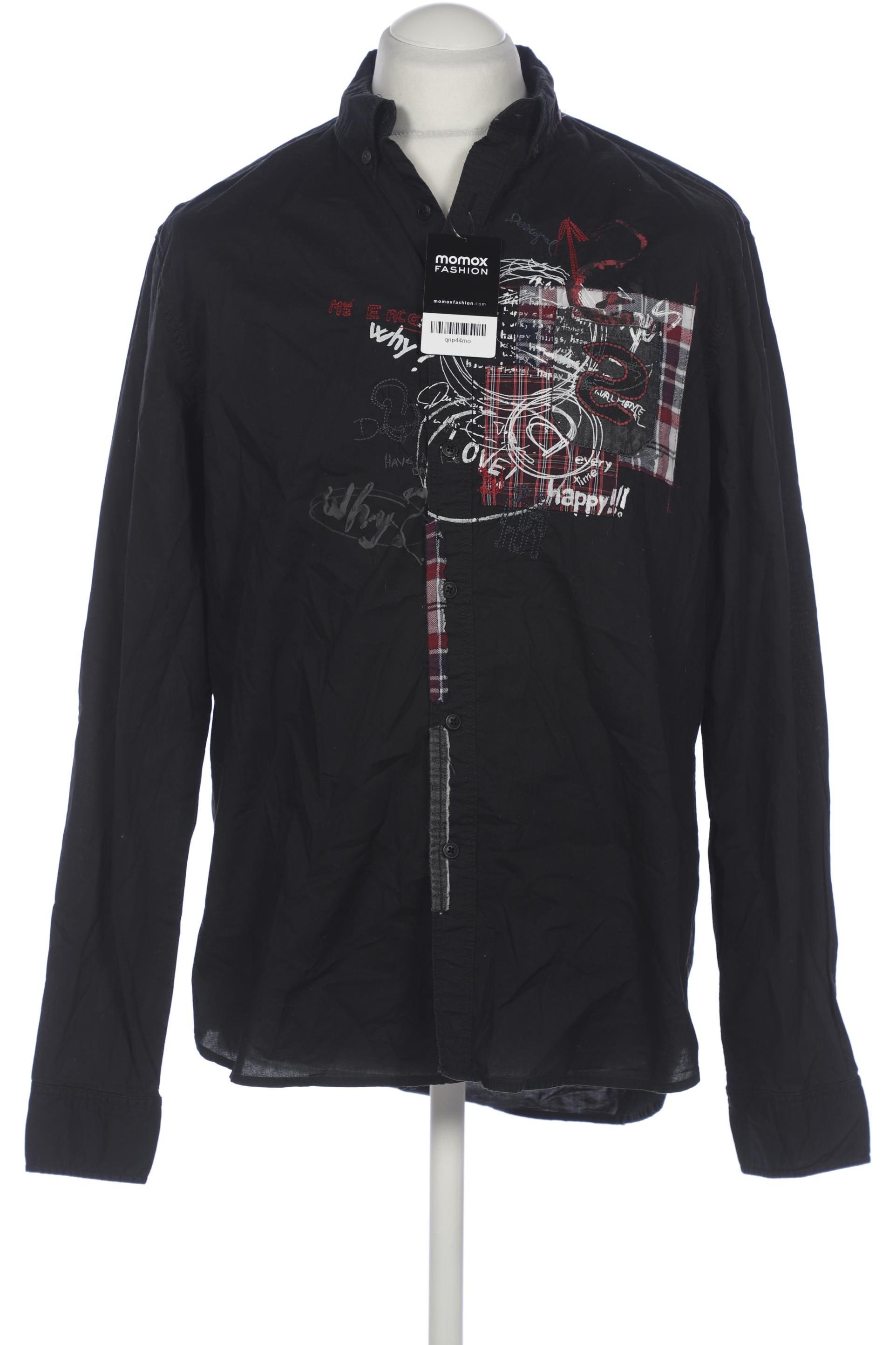 

Desigual Herren Hemd, schwarz, Gr. 52