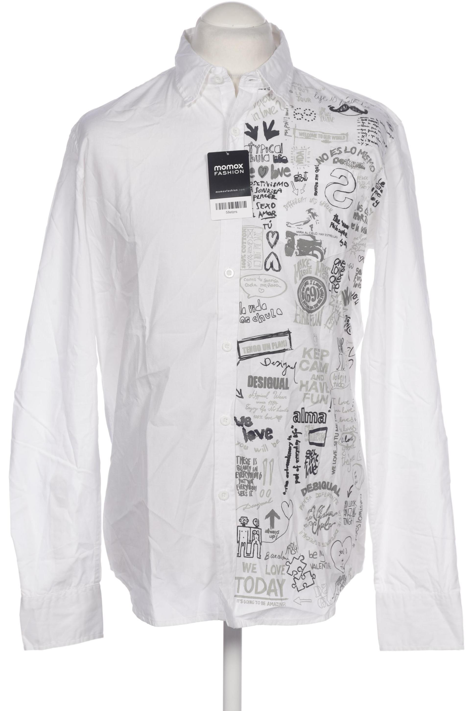 

Desigual Herren Hemd, weiß, Gr. 52