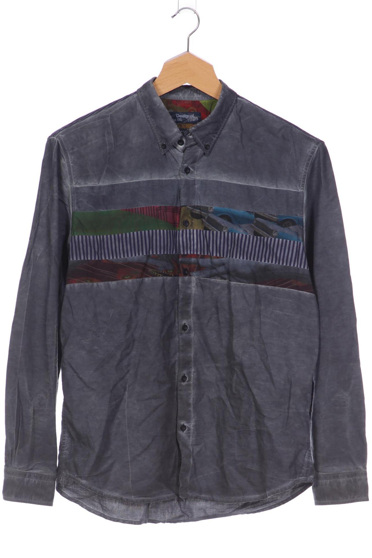 

Desigual Herren Hemd, grau, Gr. 56