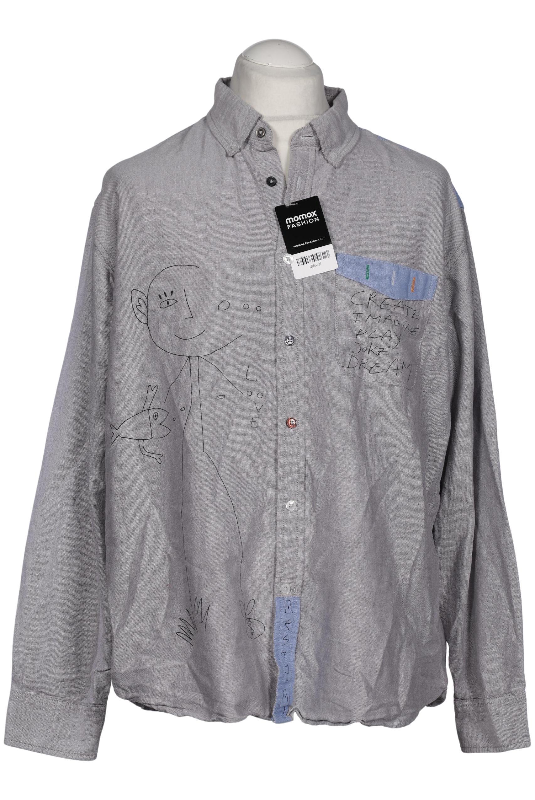 

Desigual Herren Hemd, grau, Gr. 52