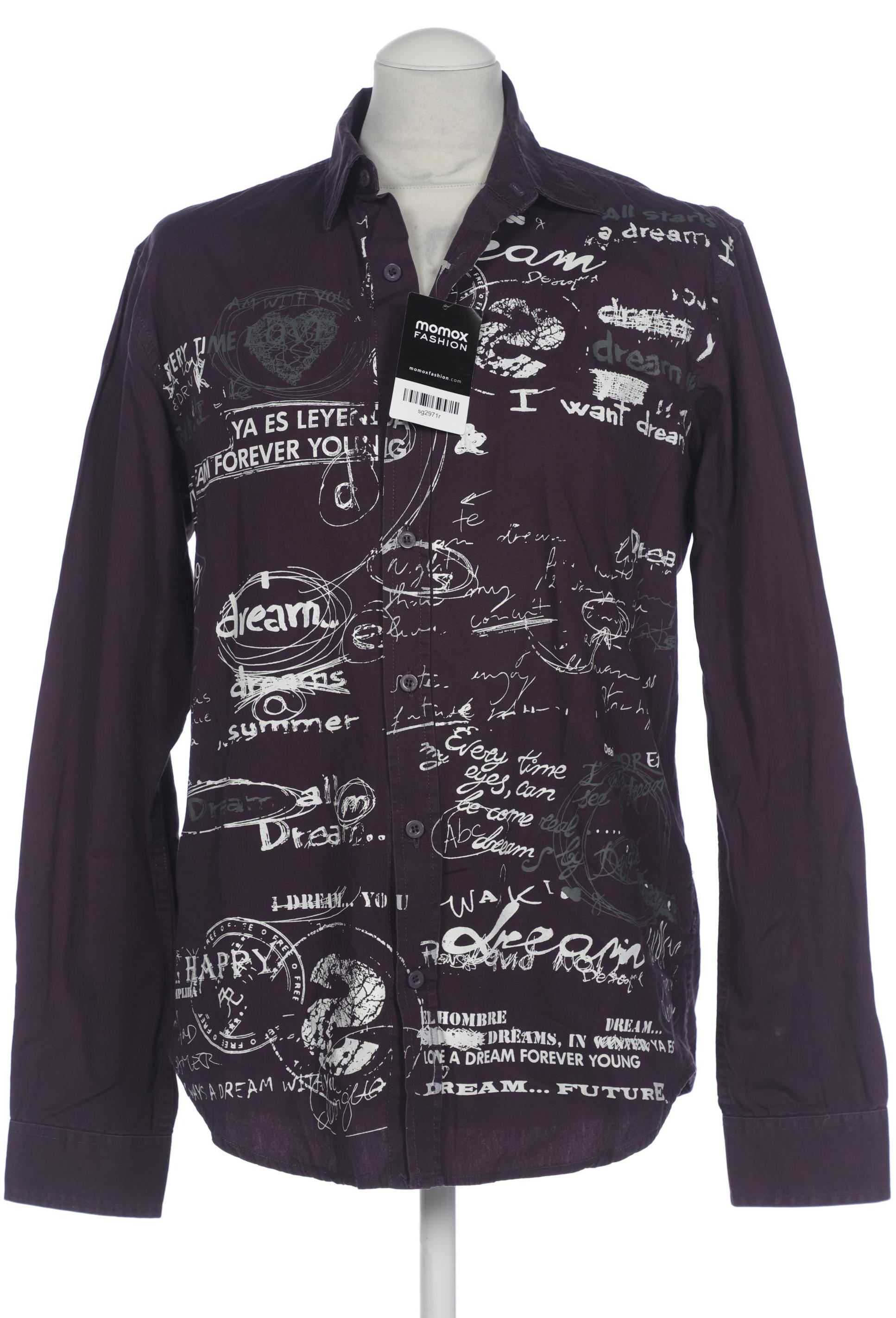 

Desigual Herren Hemd, flieder, Gr. 48