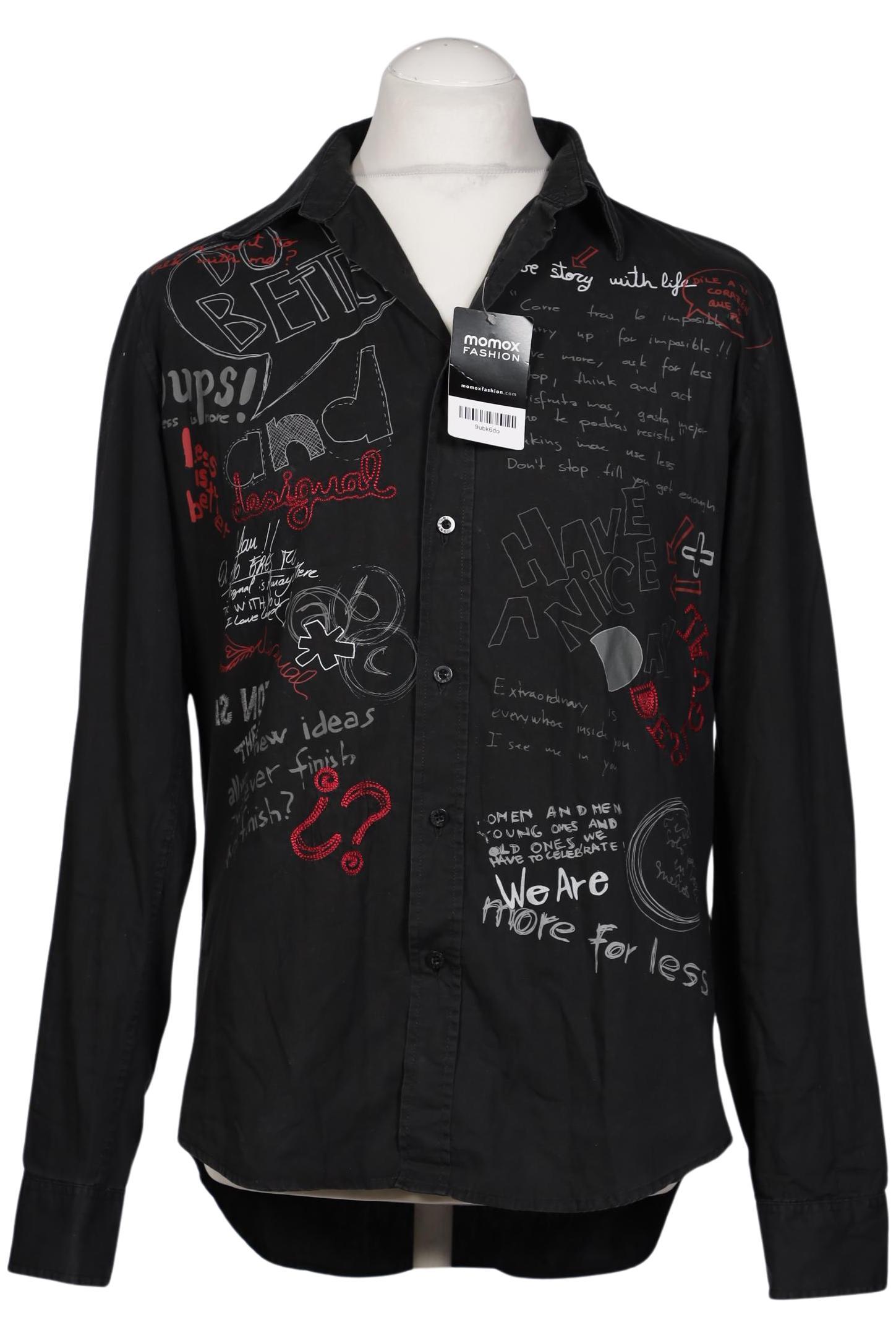 

Desigual Herren Hemd, schwarz, Gr. 52