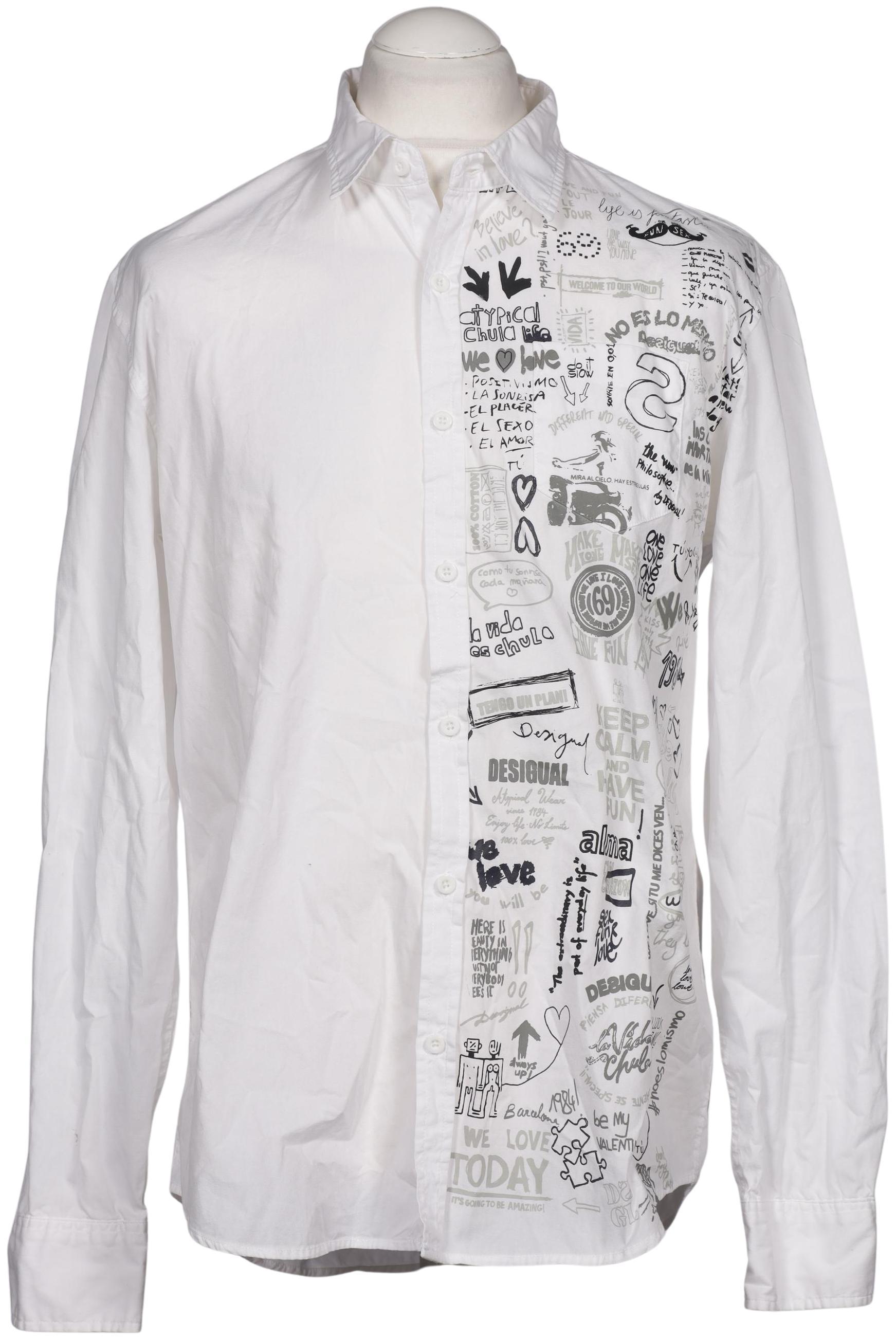 

Desigual Herren Hemd, weiß, Gr. 54