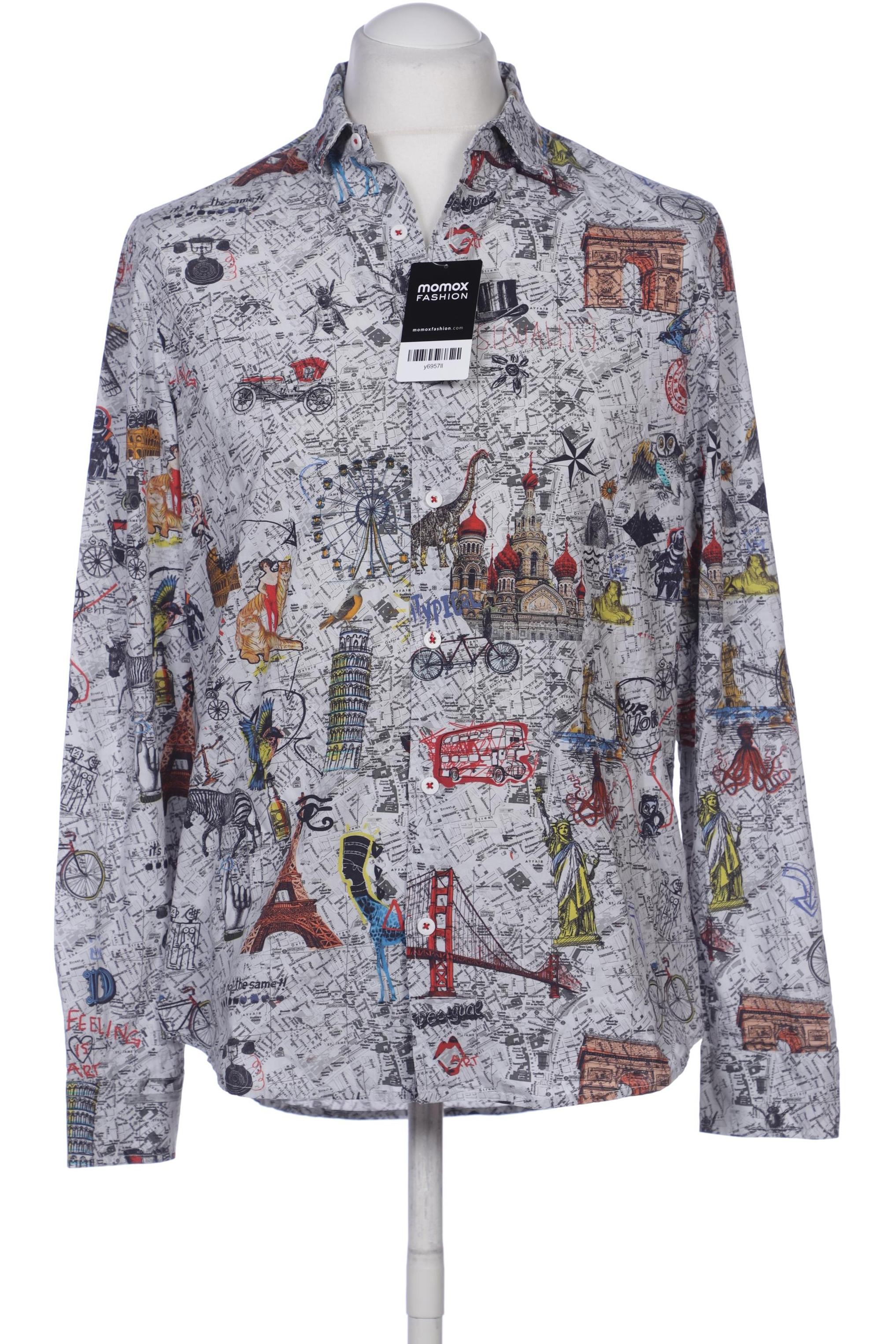 

Desigual Herren Hemd, grau, Gr. 52