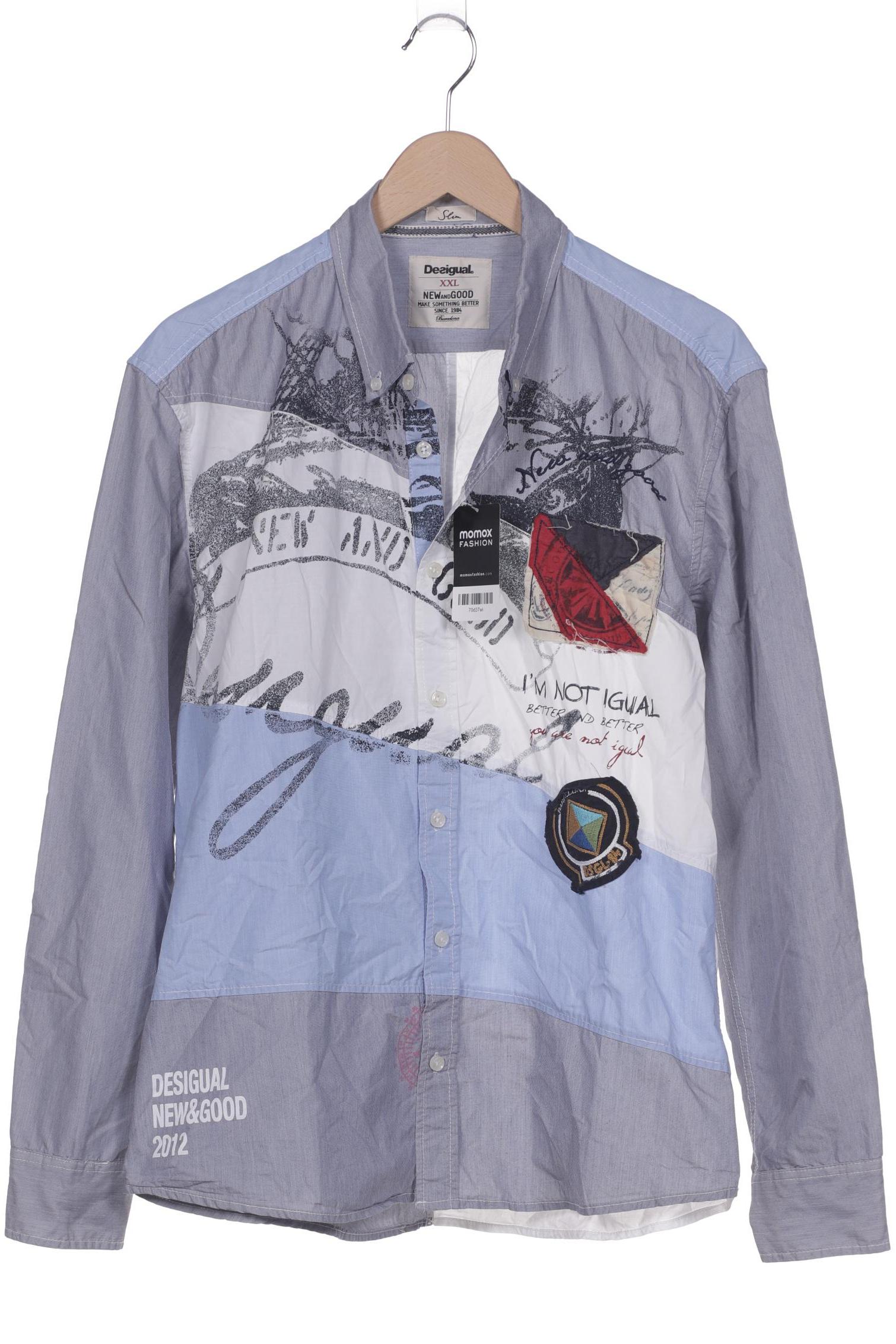 

Desigual Herren Hemd, grau, Gr. 56