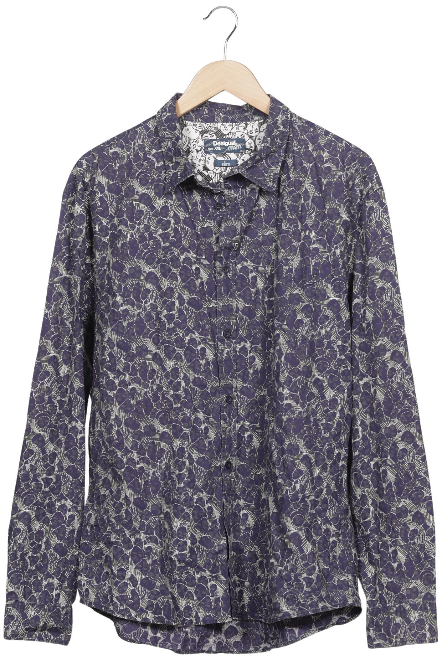 

Desigual Herren Hemd, flieder, Gr. 56
