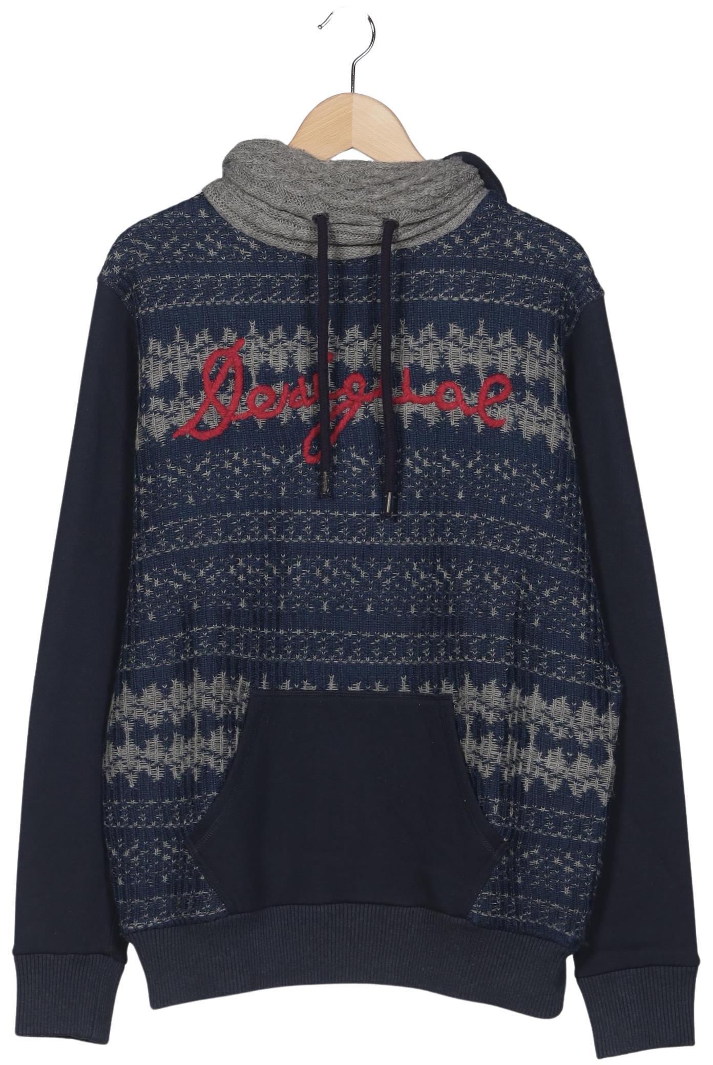 

Desigual Herren Kapuzenpullover, marineblau, Gr. 54