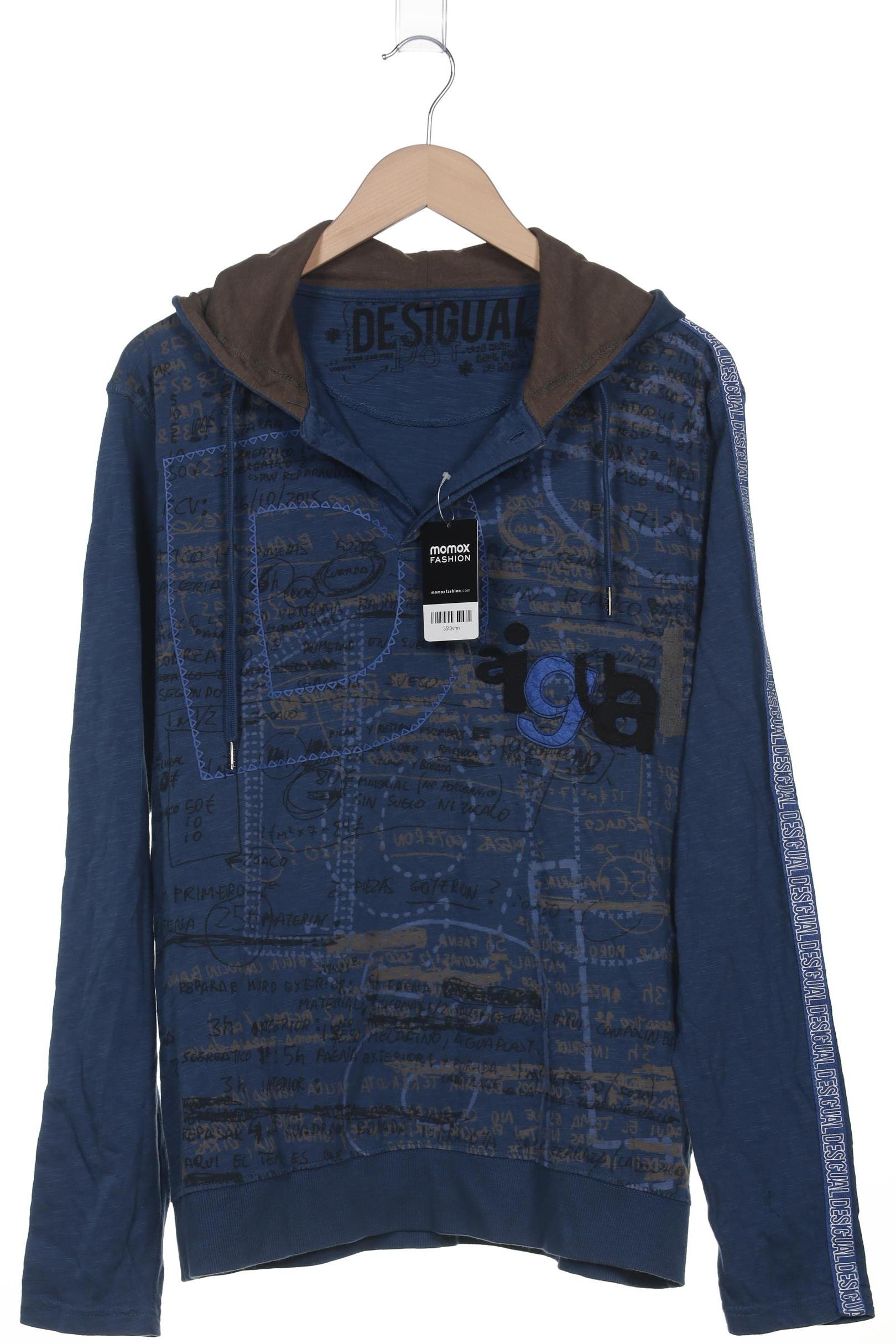 

Desigual Herren Kapuzenpullover, blau, Gr. 48