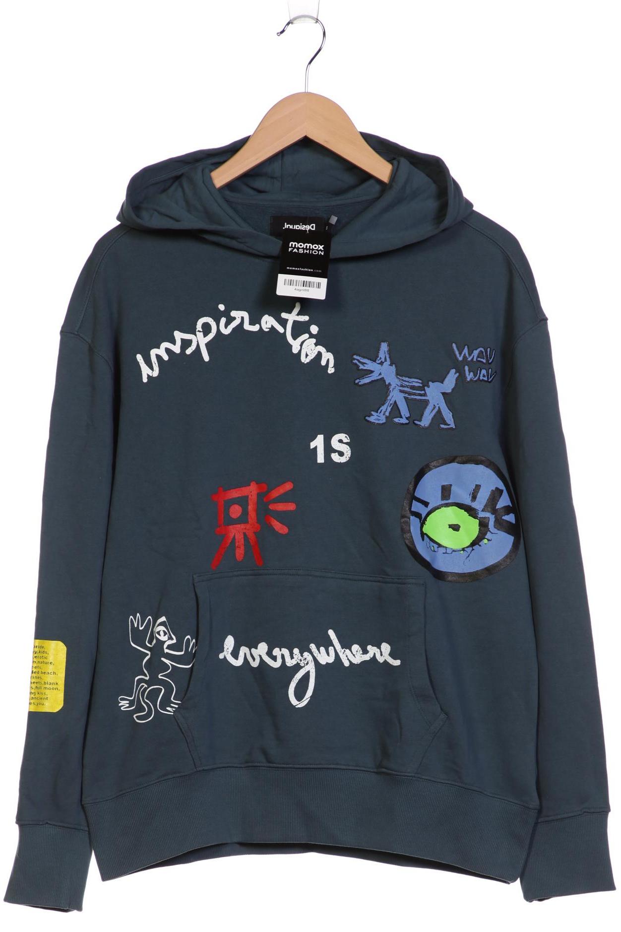 

Desigual Herren Kapuzenpullover, türkis, Gr. 46