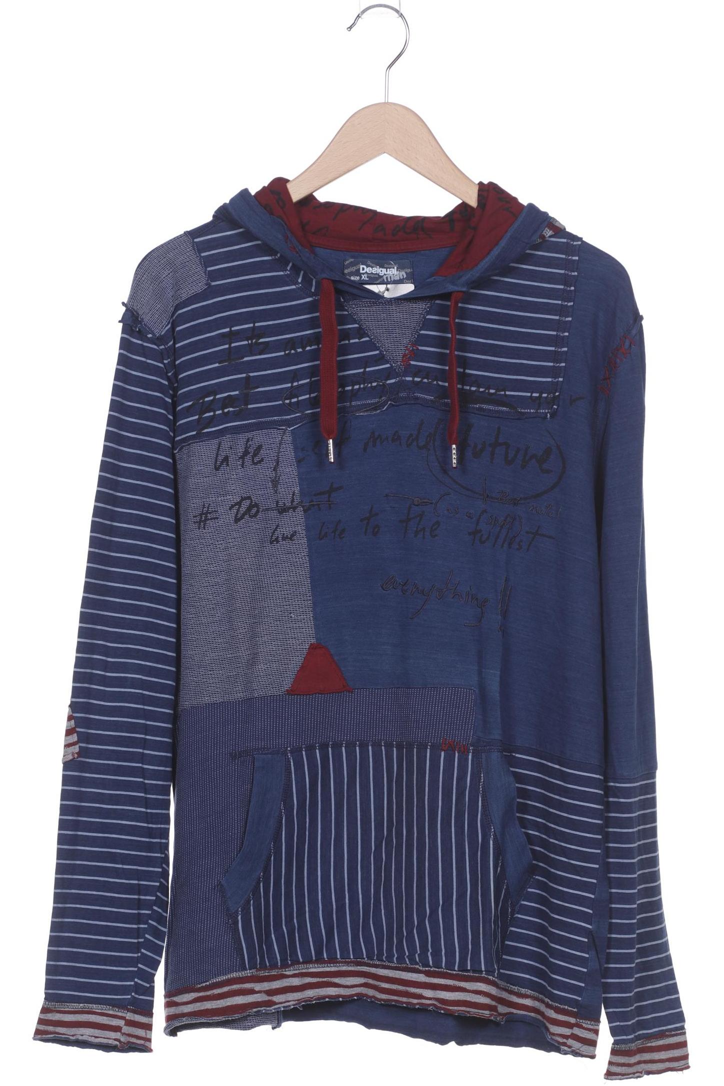 

Desigual Herren Kapuzenpullover, marineblau, Gr. 54