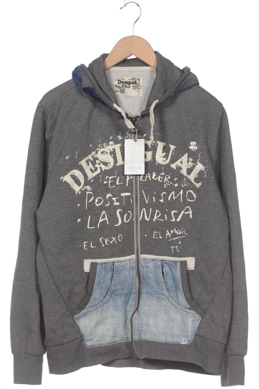 

Desigual Herren Kapuzenpullover, grau, Gr. 54