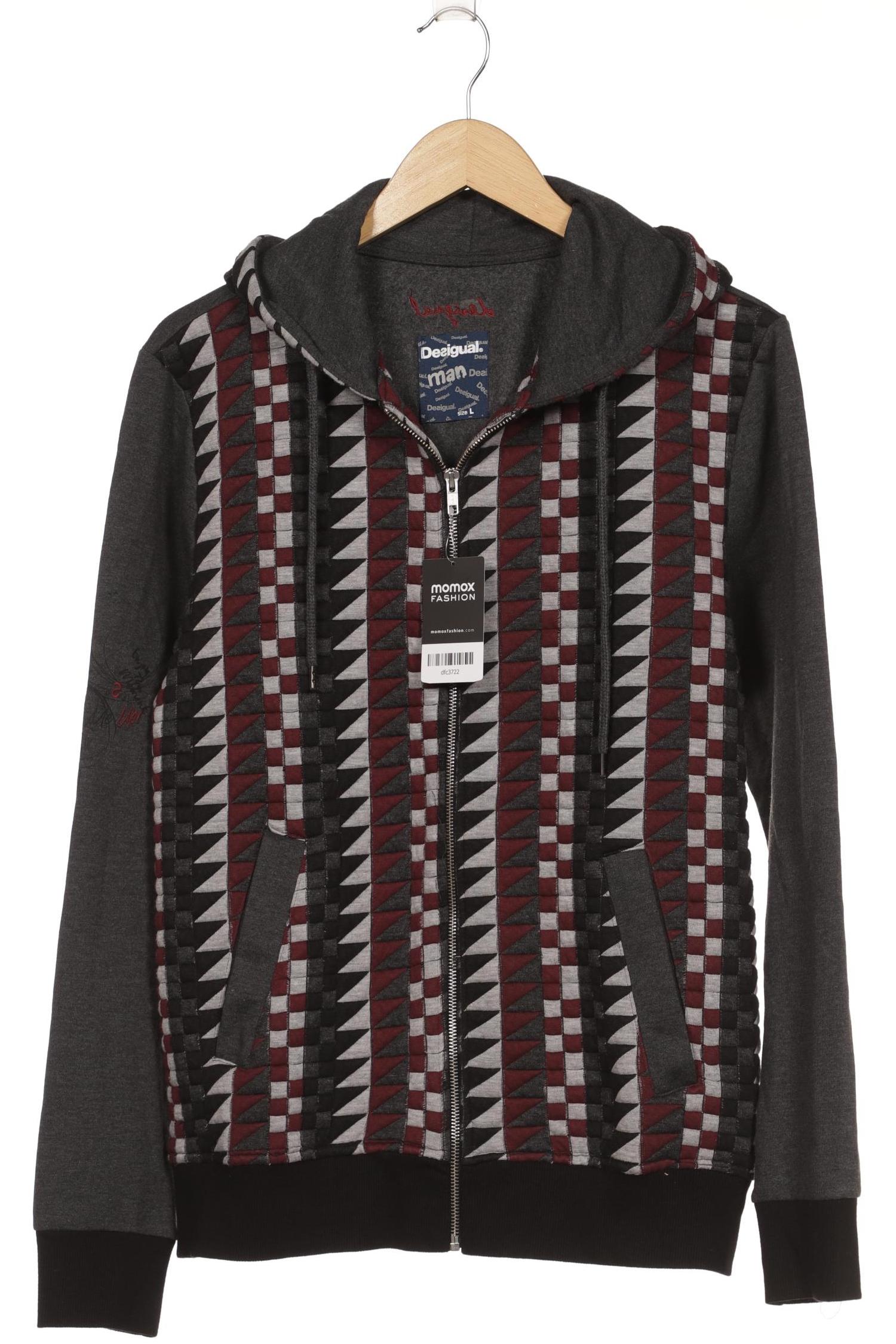 

Desigual Herren Kapuzenpullover, grau, Gr. 52