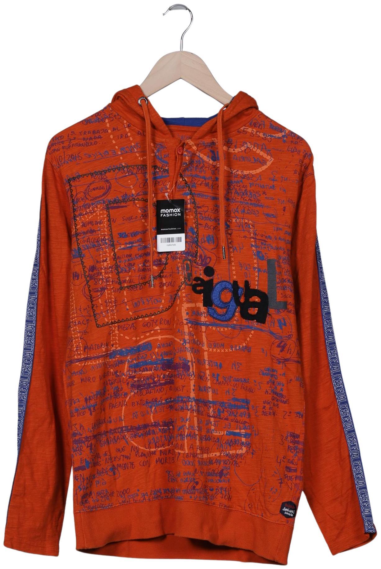 

Desigual Herren Kapuzenpullover, orange, Gr. 48