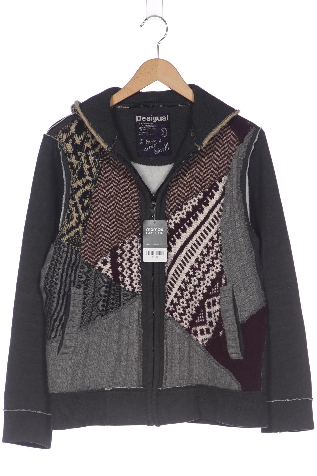 

Desigual Herren Kapuzenpullover, grau, Gr. 52