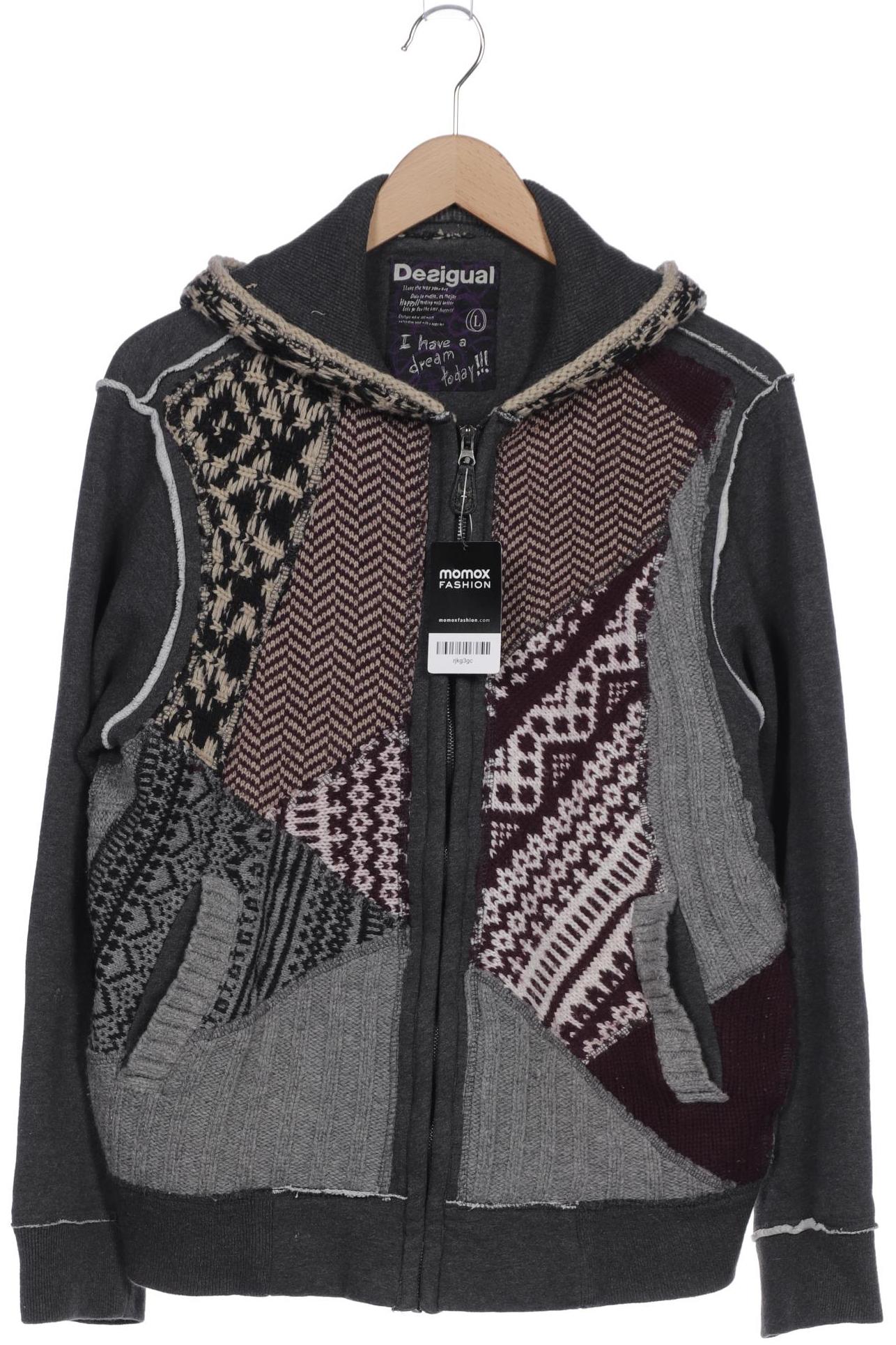 

Desigual Herren Kapuzenpullover, grau, Gr. 52