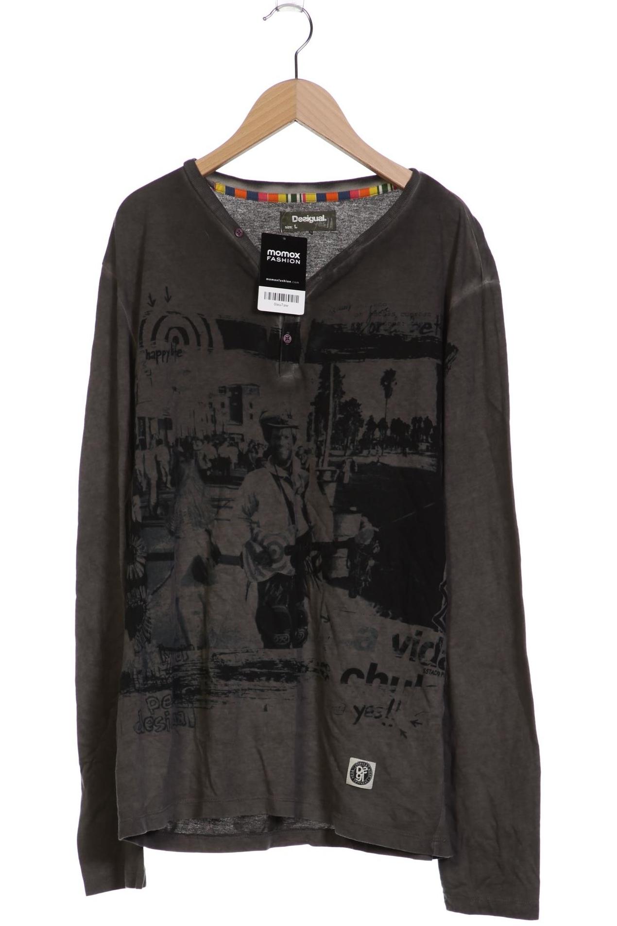 

Desigual Herren Langarmshirt, grau, Gr. 52