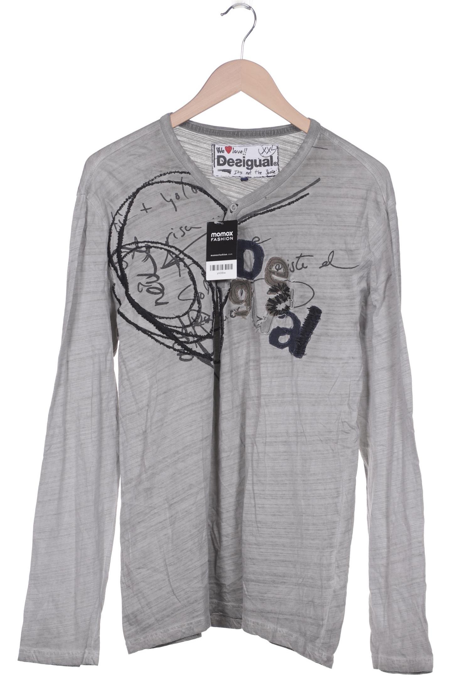 

Desigual Herren Langarmshirt, grau, Gr. 56