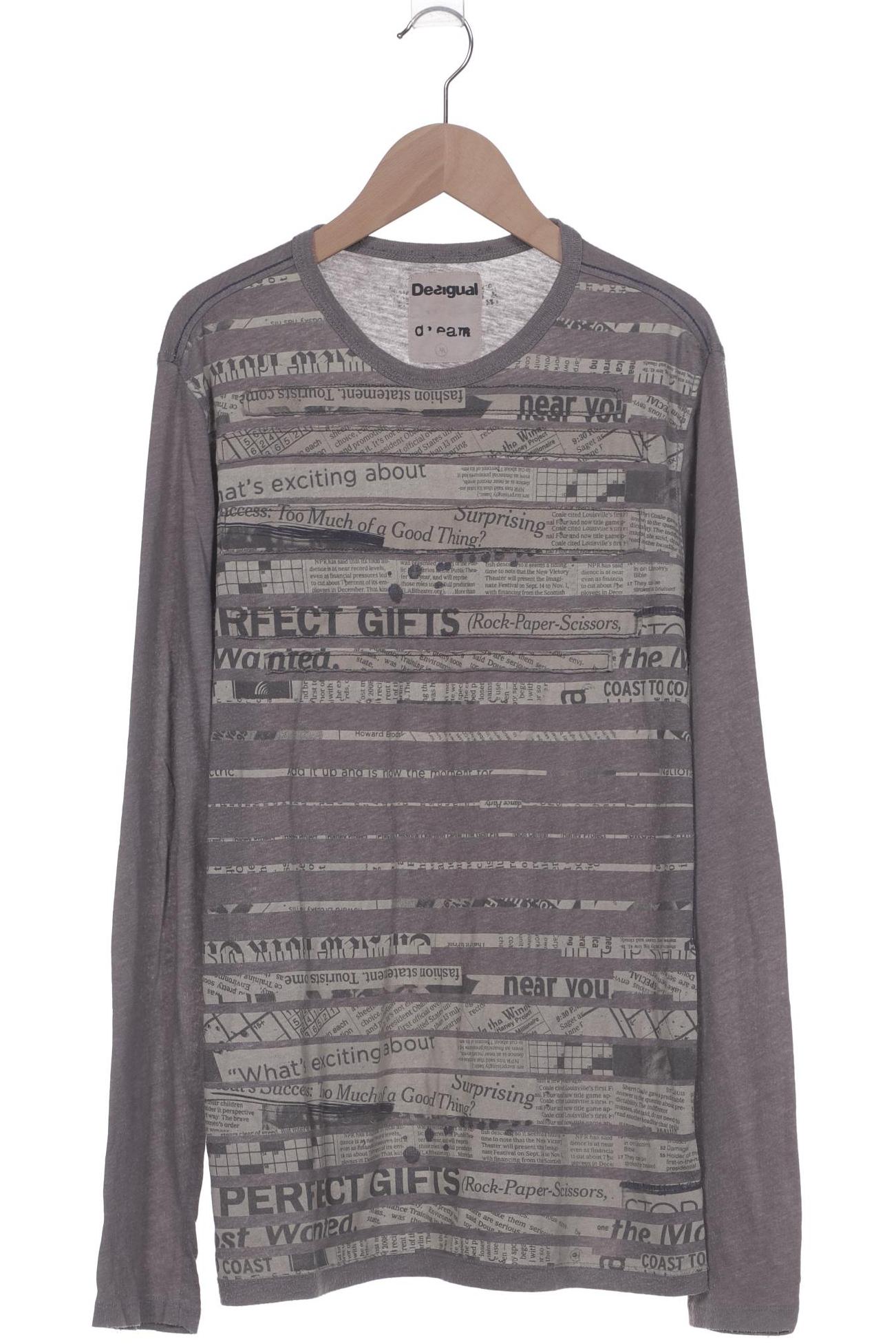 

Desigual Herren Langarmshirt, grau, Gr. 48