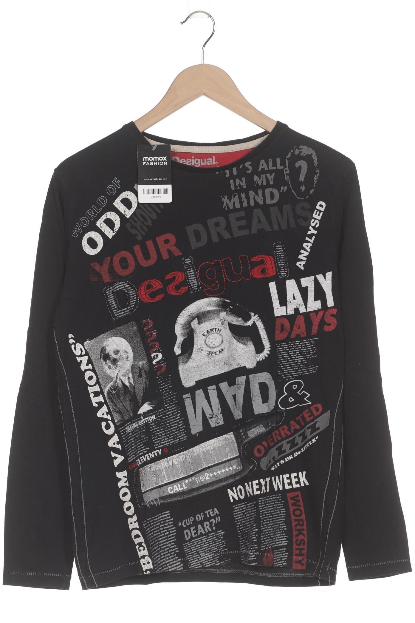 

Desigual Herren Langarmshirt, schwarz, Gr. 48