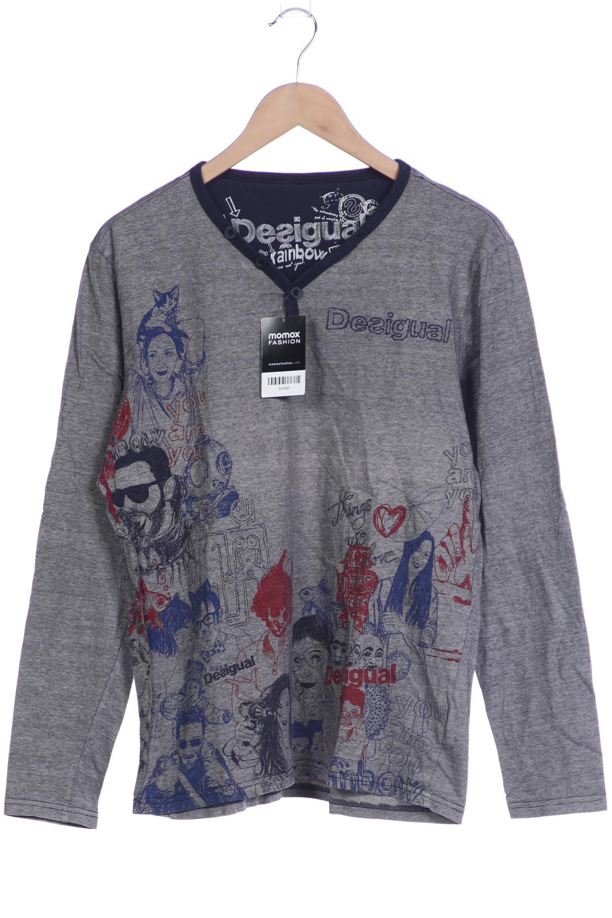 

Desigual Herren Langarmshirt, grau, Gr. 52