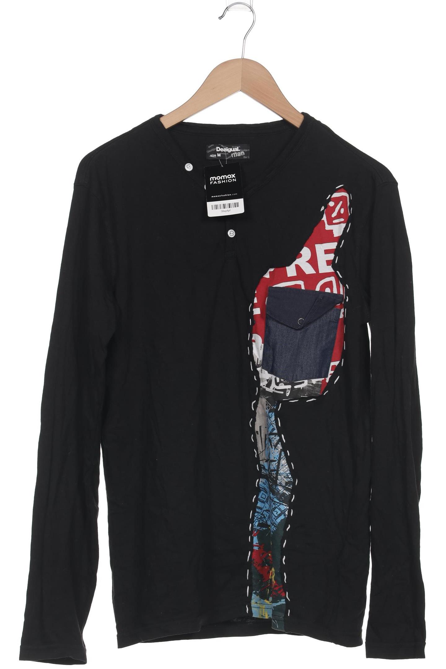 

Desigual Herren Langarmshirt, schwarz, Gr. 48