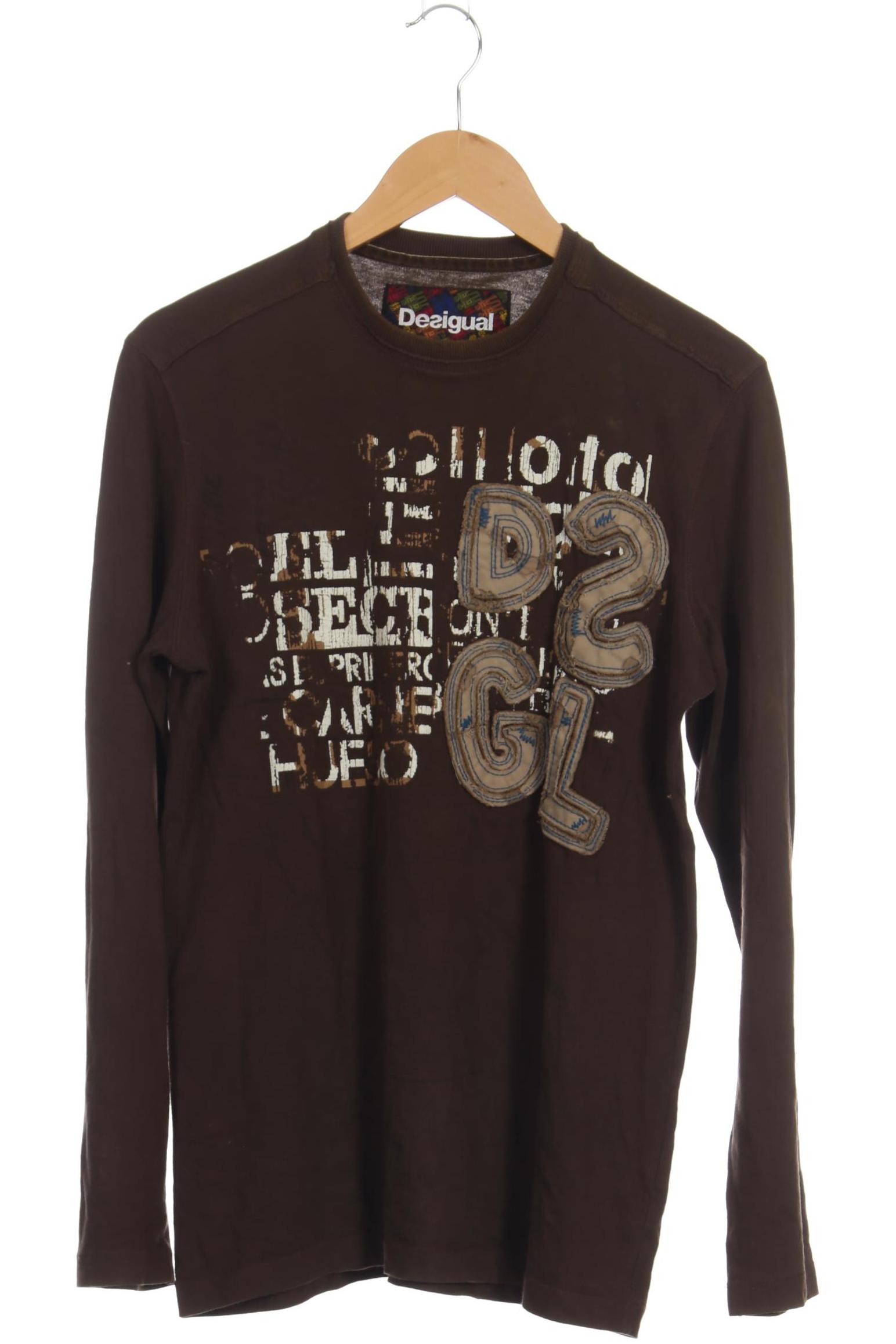 

Desigual Herren Langarmshirt, braun, Gr.