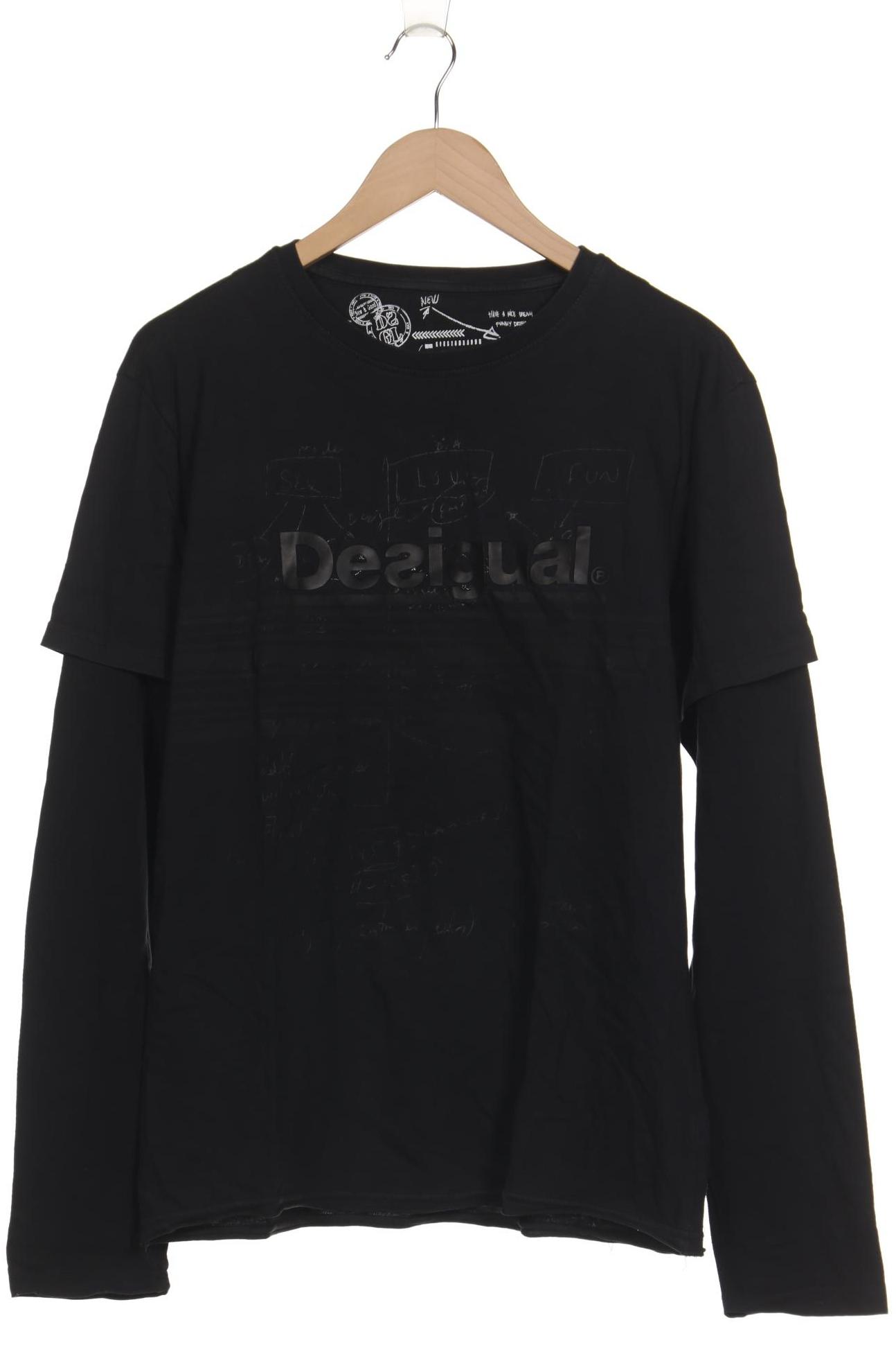 

Desigual Herren Langarmshirt, schwarz, Gr. 48