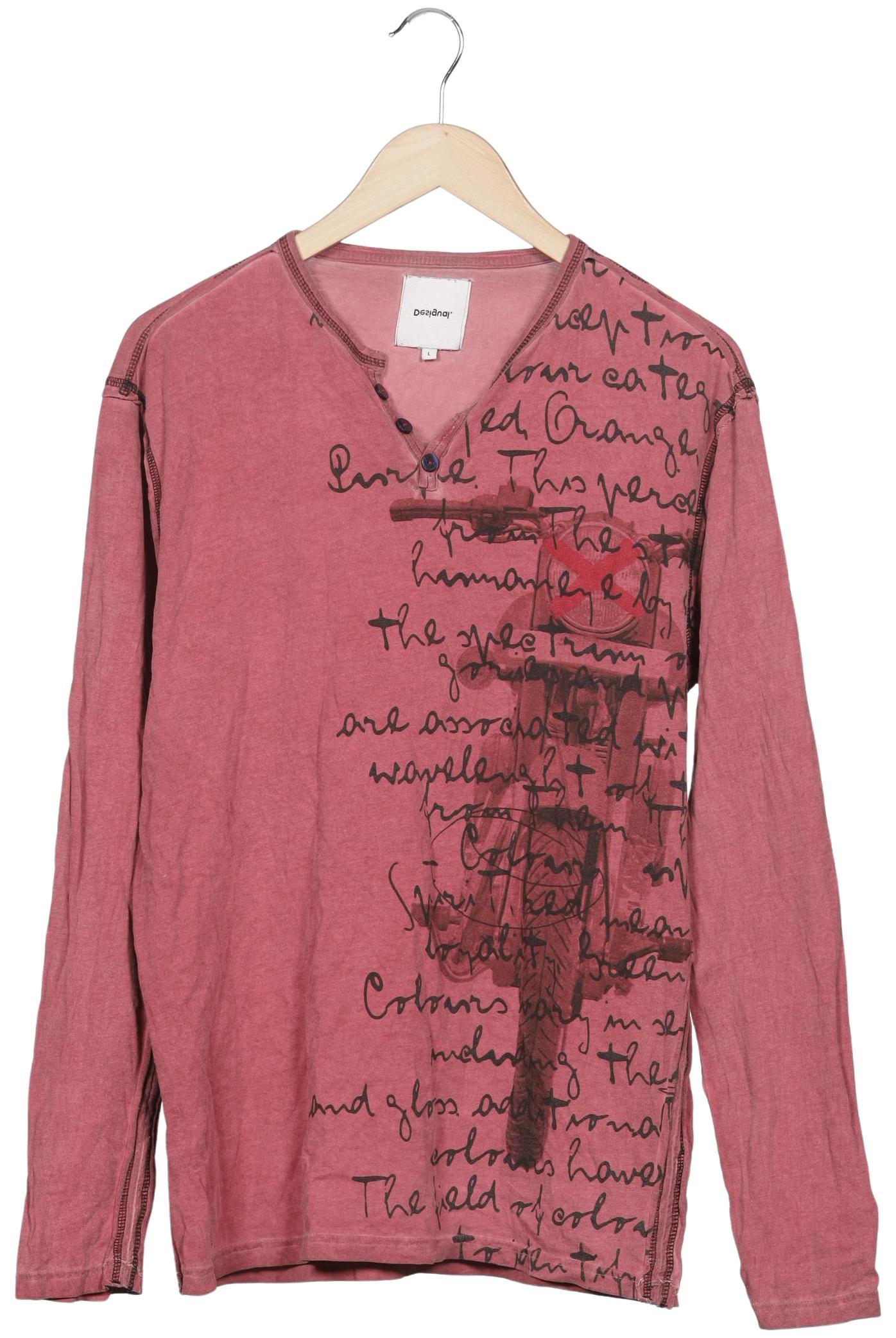 

Desigual Herren Langarmshirt, rot, Gr. 52