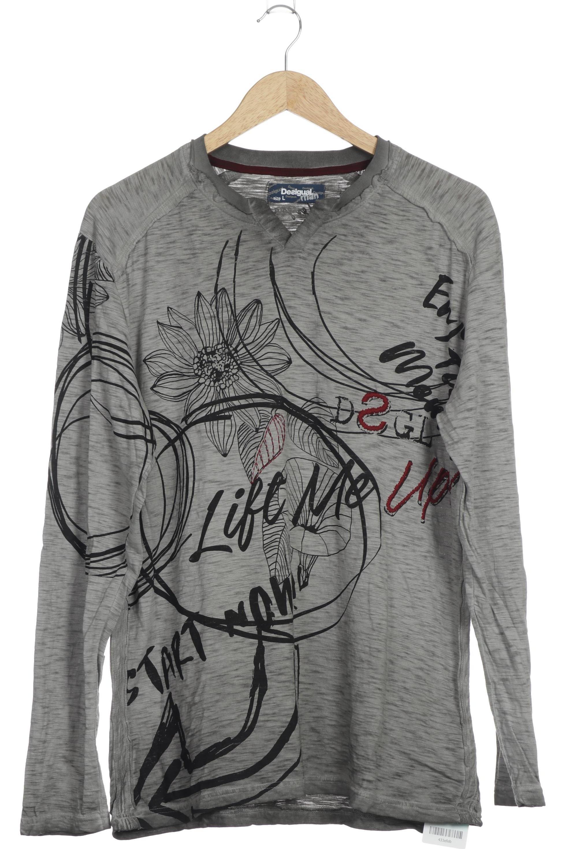 

Desigual Herren Langarmshirt, grau, Gr.