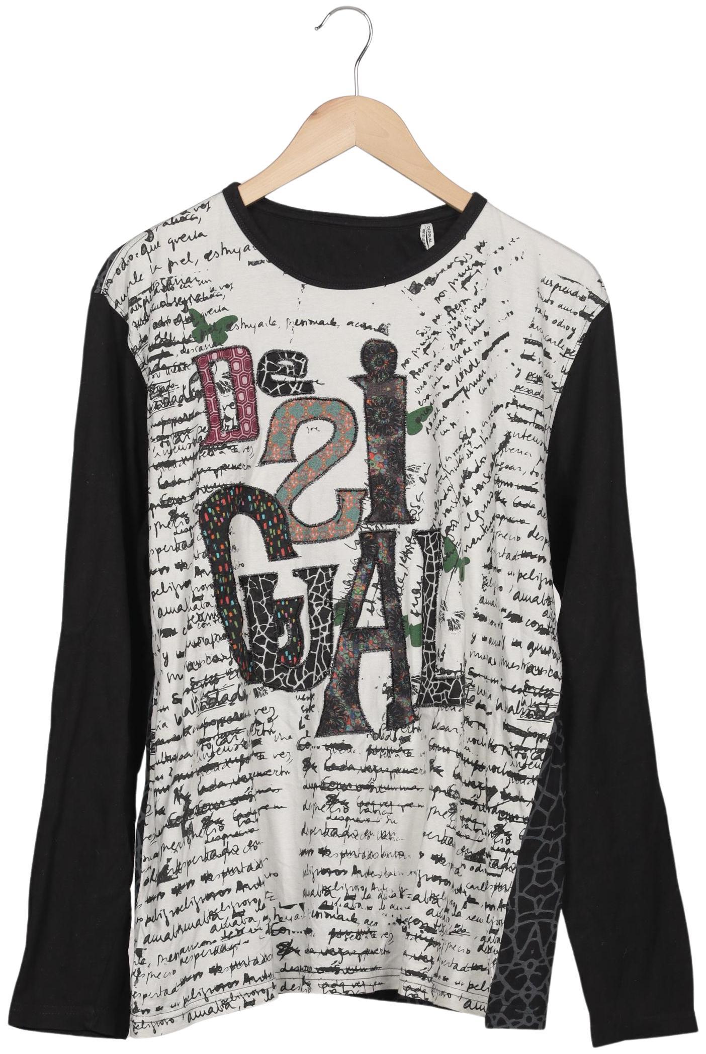 

Desigual Herren Langarmshirt, schwarz, Gr. 56