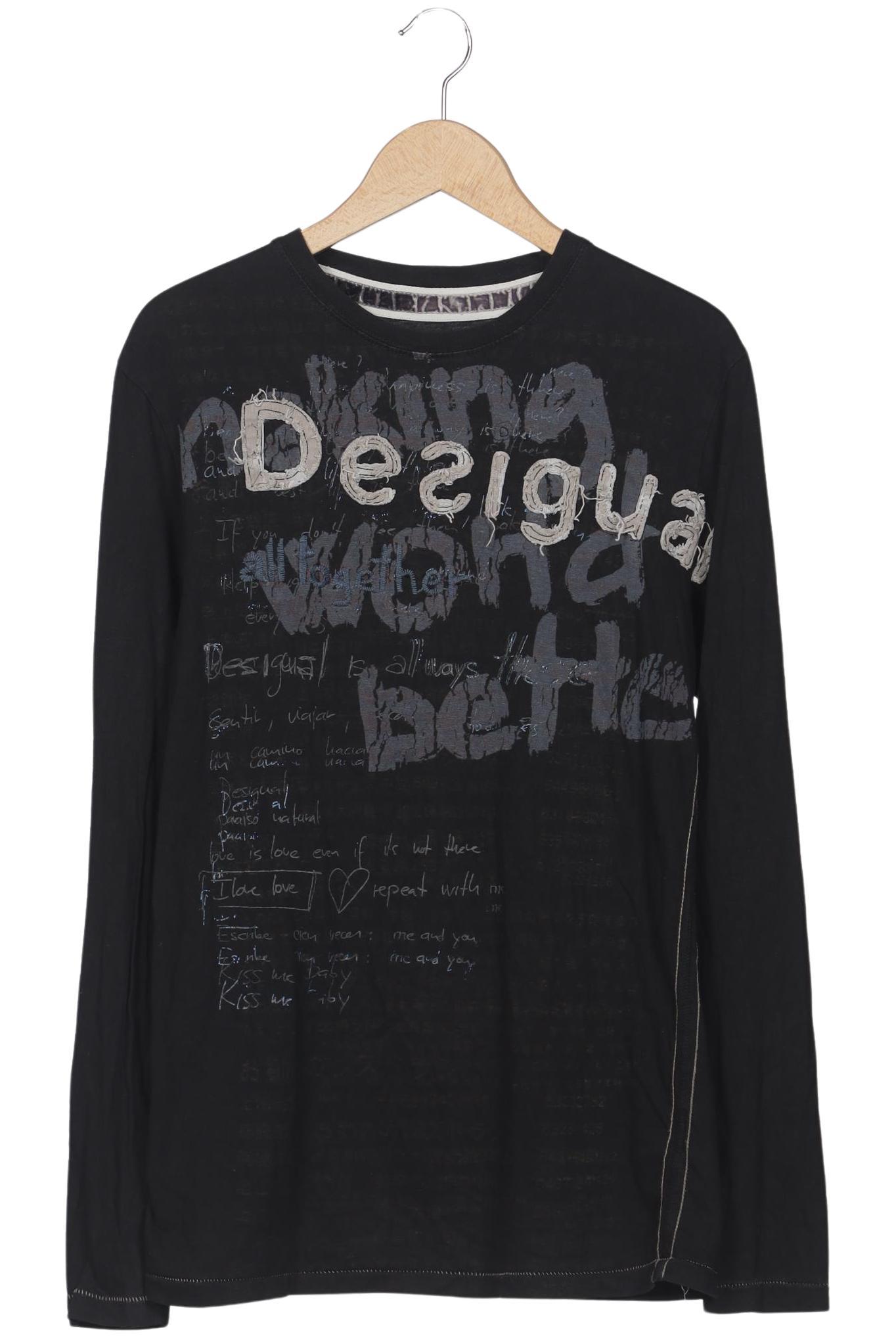 

Desigual Herren Langarmshirt, schwarz, Gr. 48