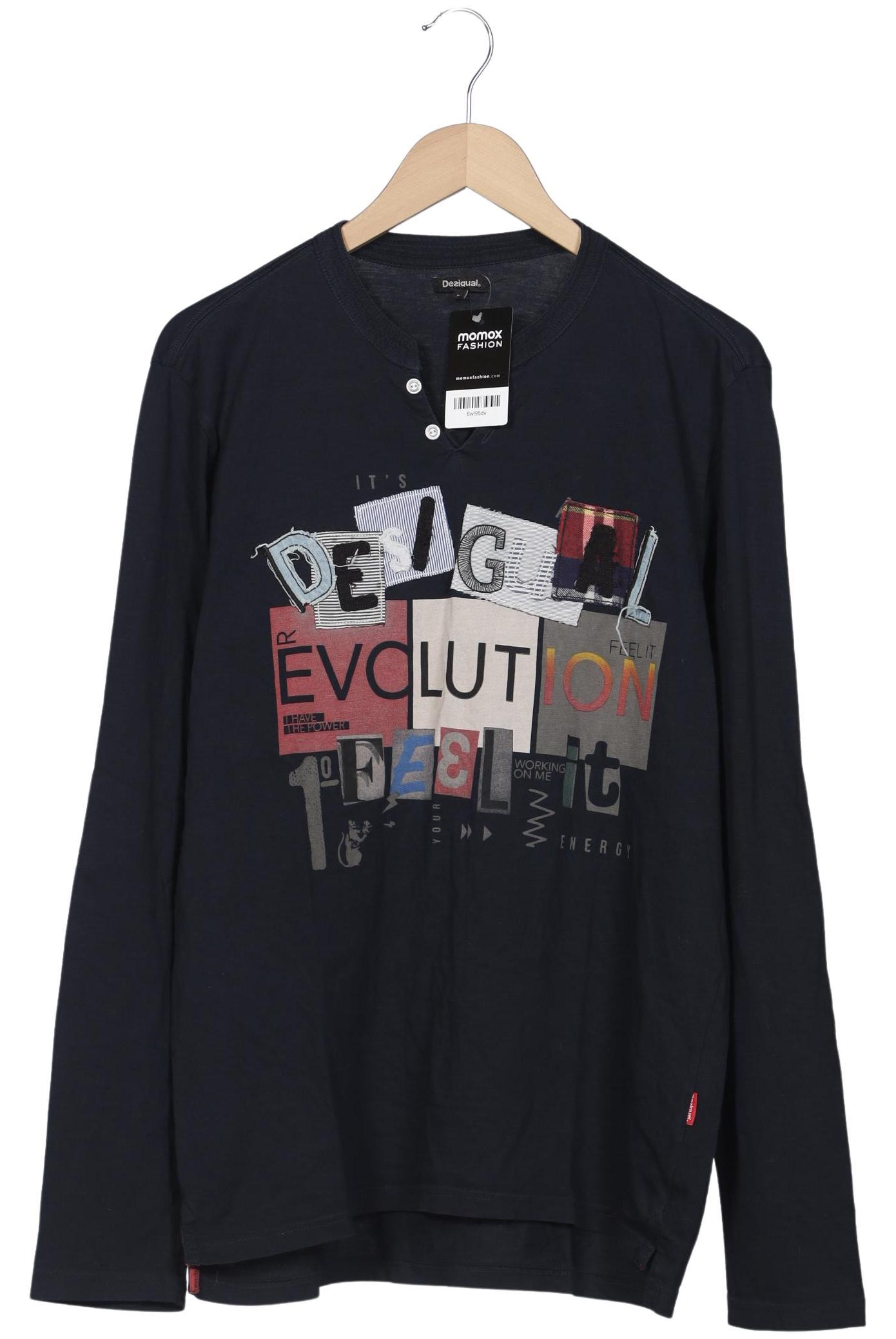 

Desigual Herren Langarmshirt, marineblau, Gr. 52