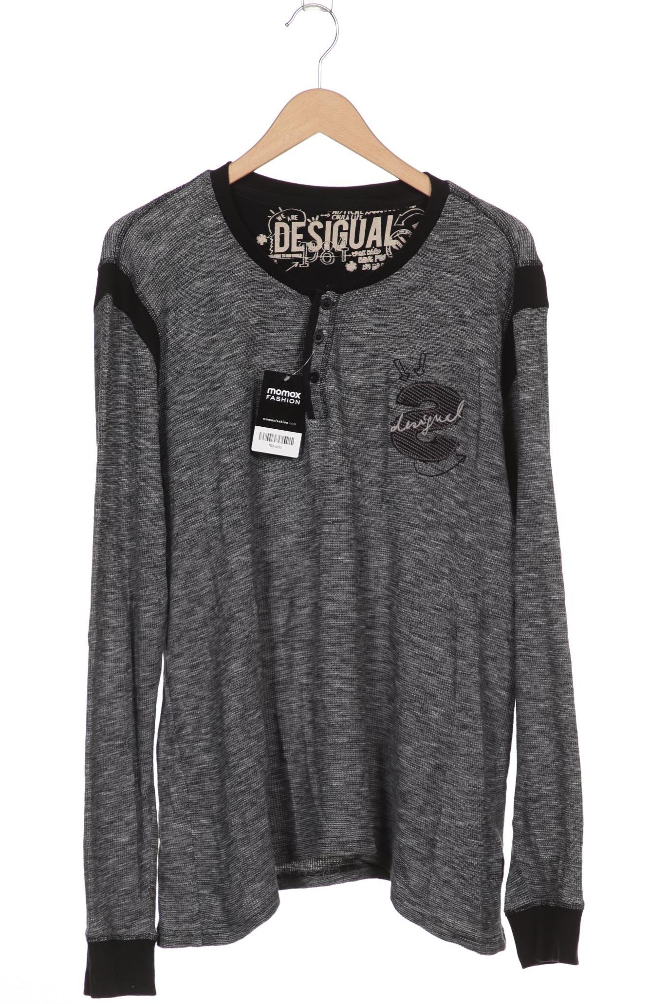 

Desigual Herren Langarmshirt, grau, Gr. 56